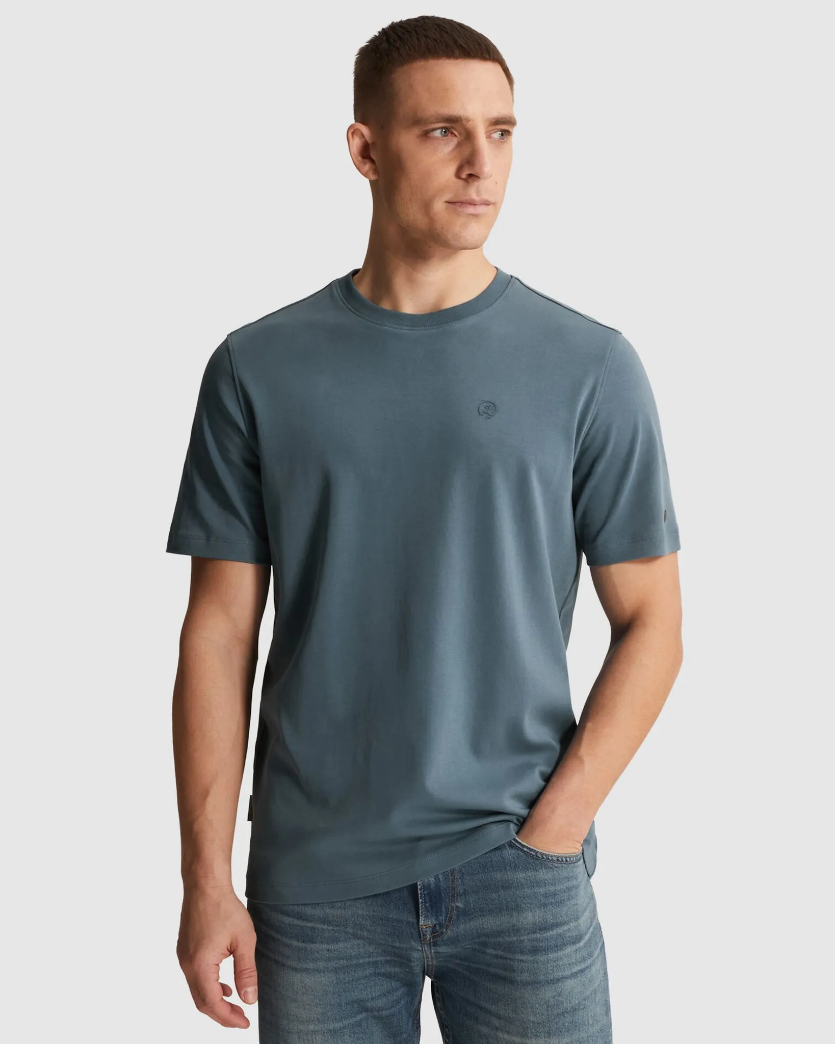 Cast Iron T-shirt Korte mouw Blauw 108636-001-L