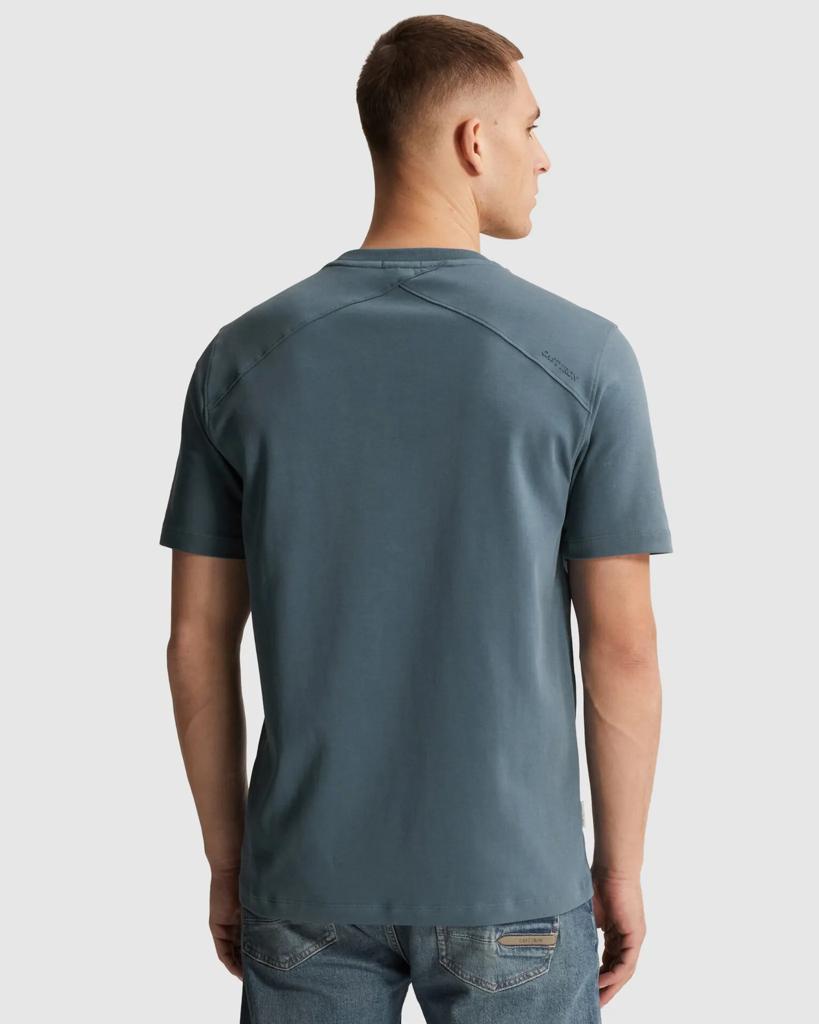 Cast Iron T-shirt Korte mouw Blauw 108636-001-L