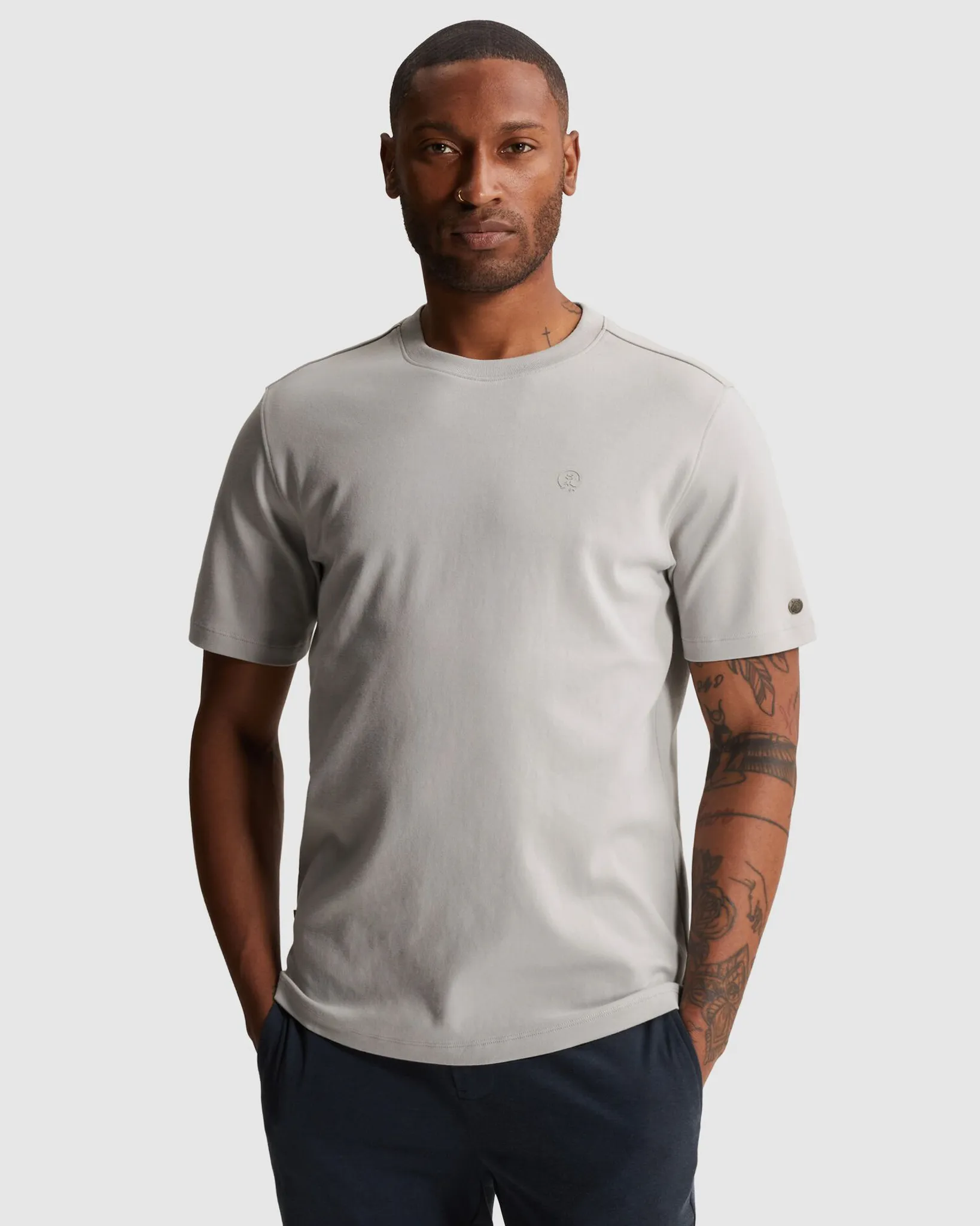 Cast Iron T-shirt Korte mouw Grijs 108637-001-L