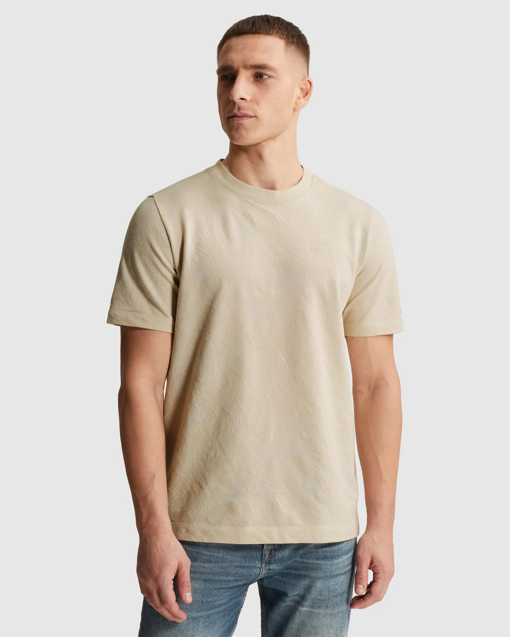Cast Iron T-shirt Zilver 108638-001-L
