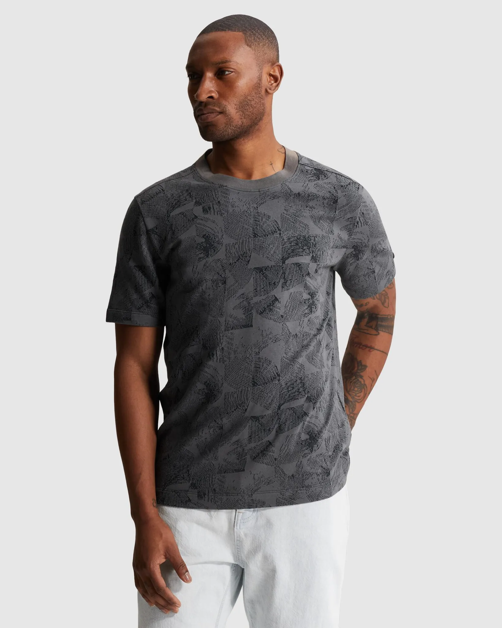 Cast Iron T-shirt Grijs 108639-001-L