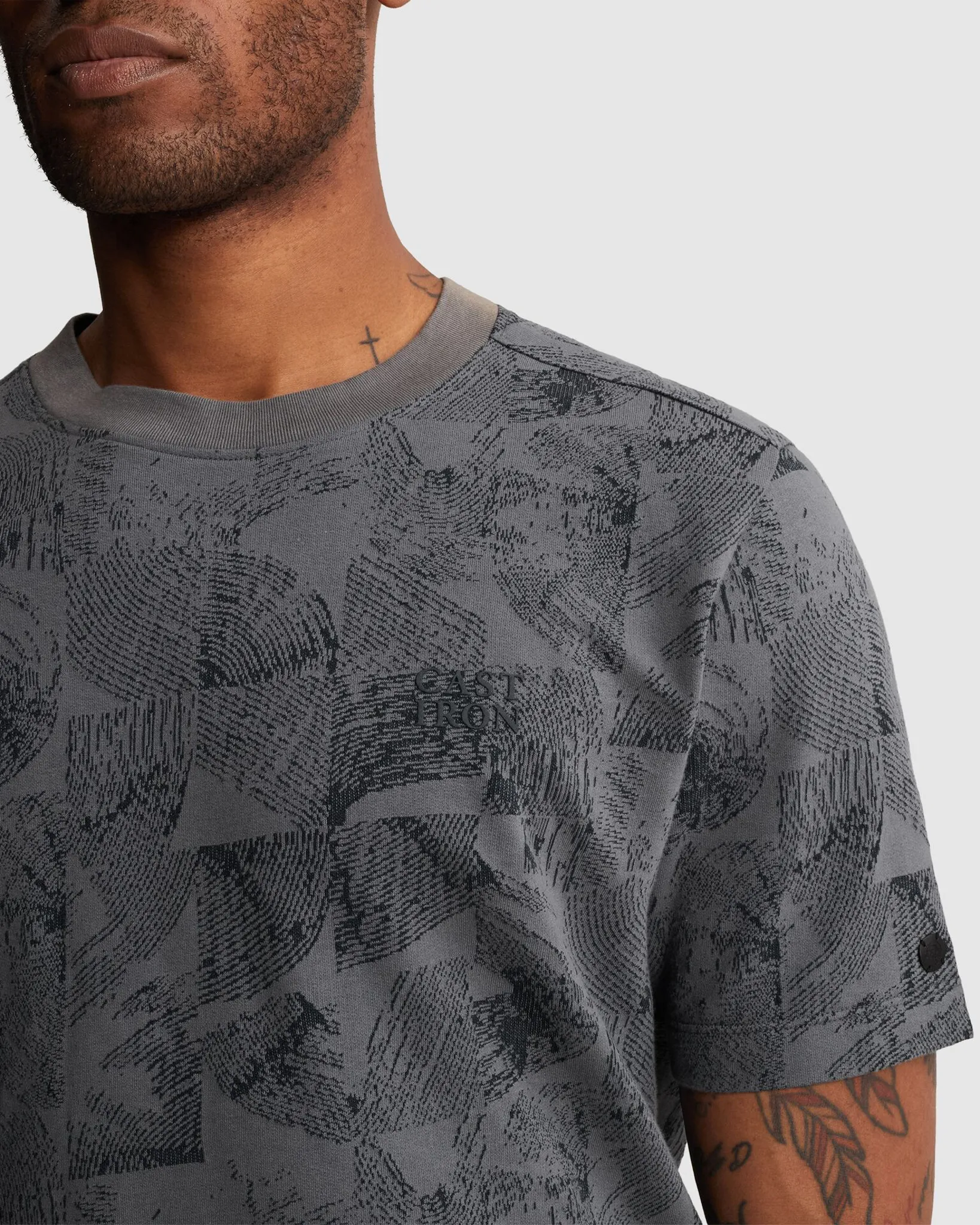 Cast Iron T-shirt Grijs 108639-001-L