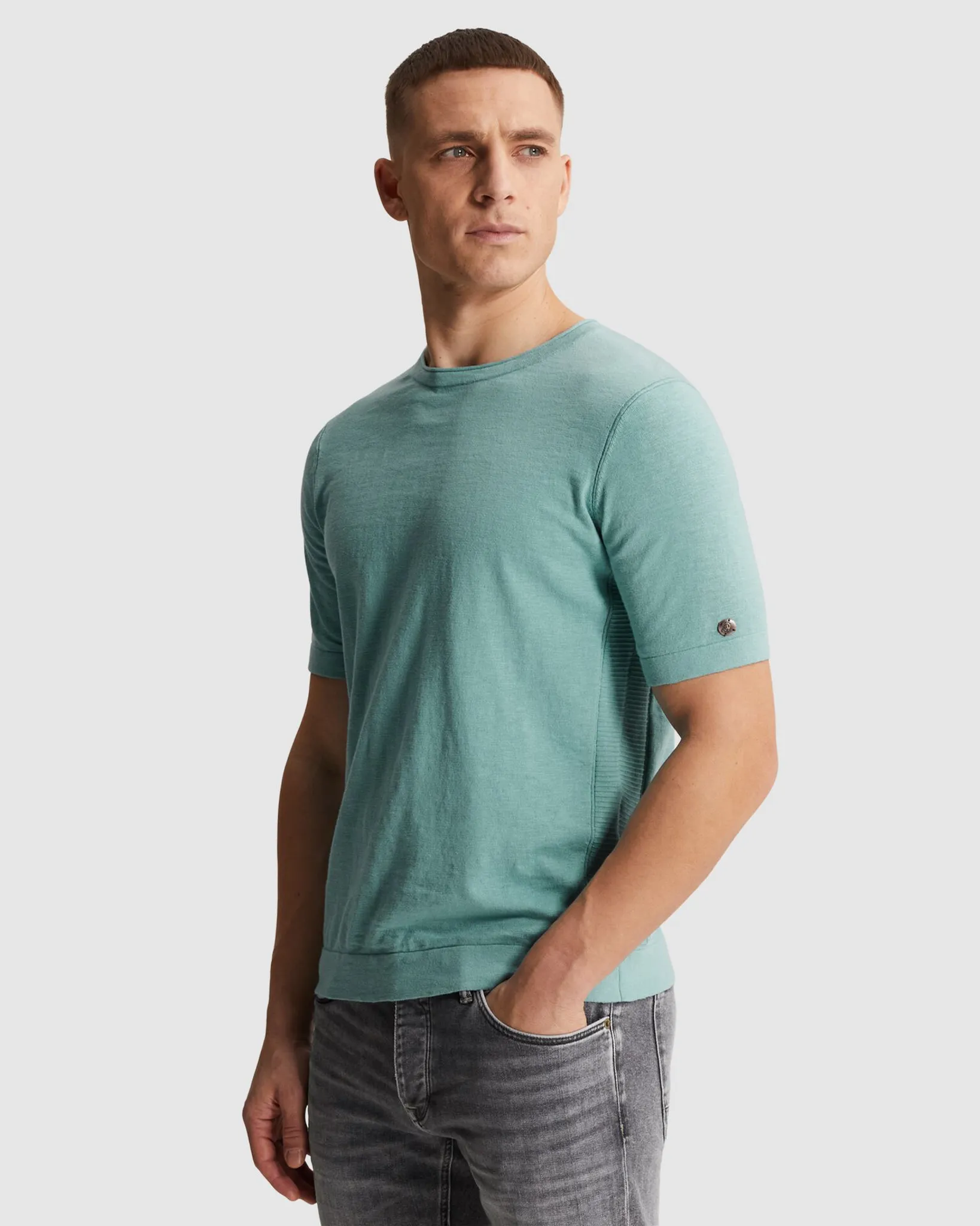 Cast Iron T-shirt Blauw 108640-001-L
