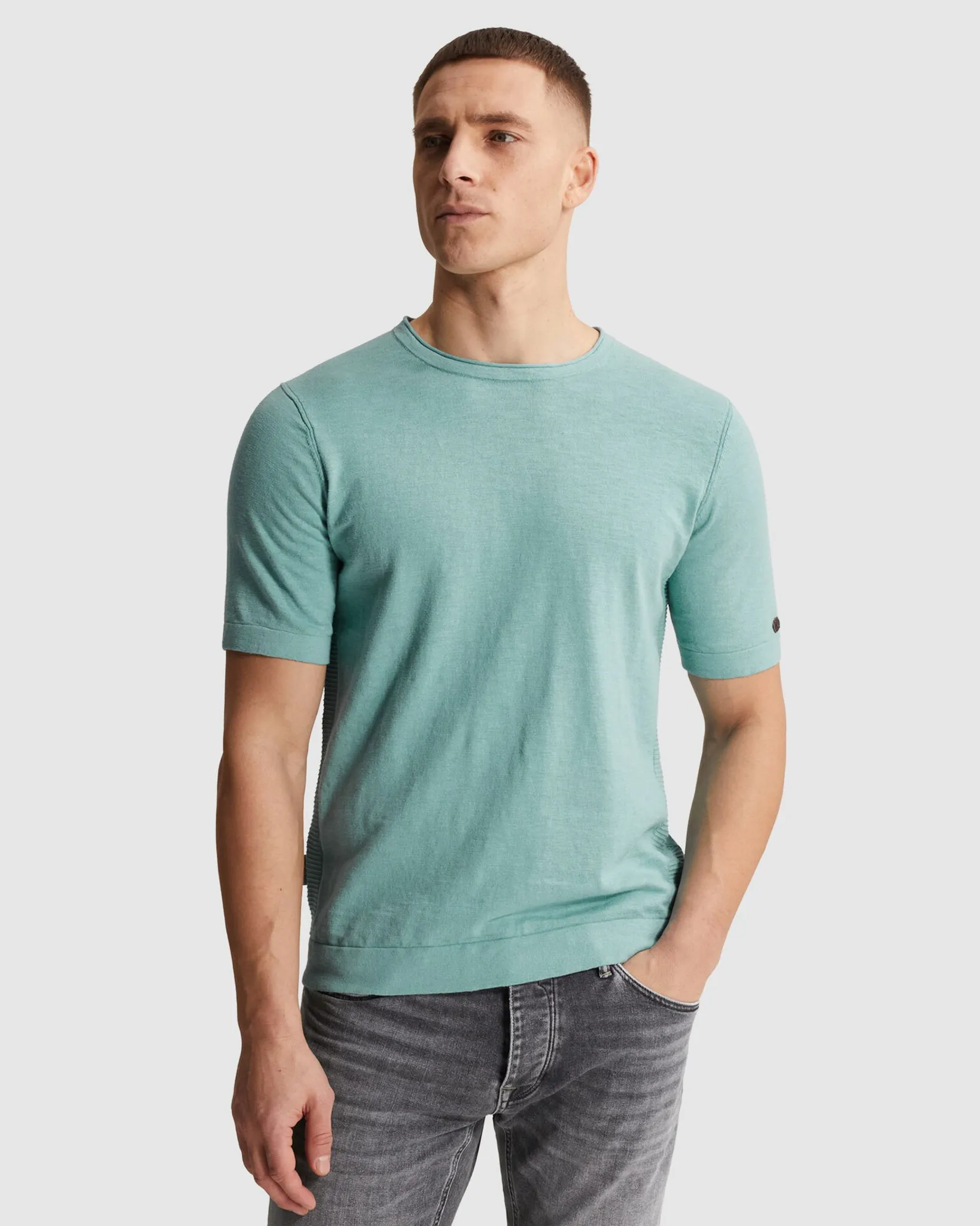 Cast Iron T-shirt Blauw 108640-001-L