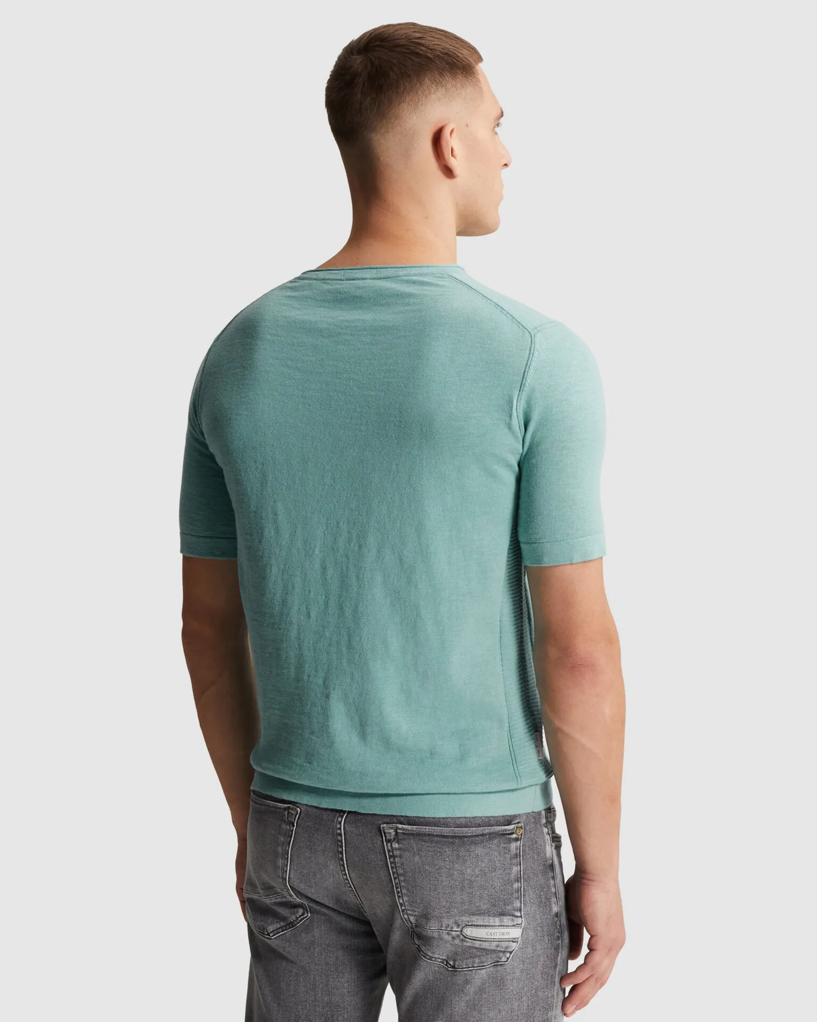 Cast Iron T-shirt Blauw 108640-001-L