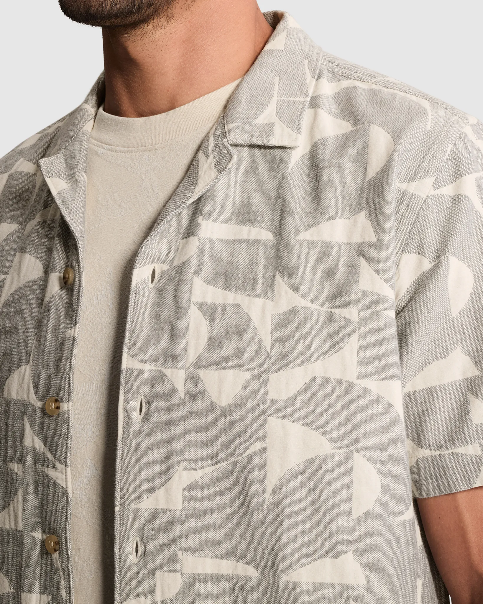 Cast Iron Casual Overhemd Grijs 108645-001-L