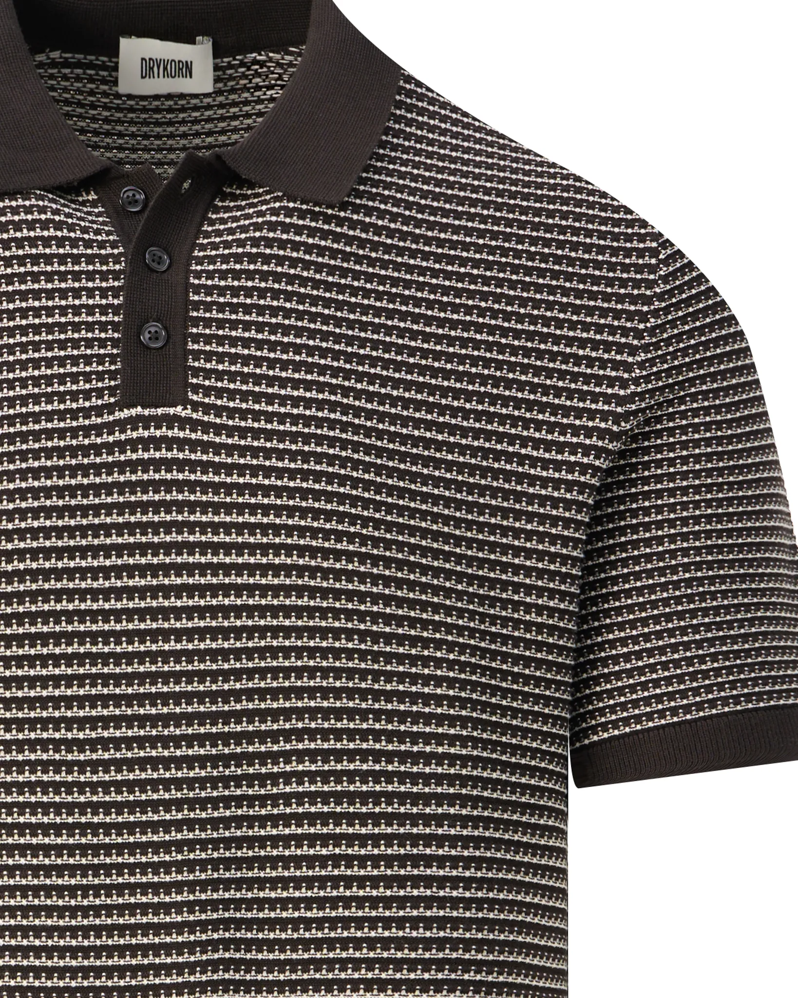 Drykorn Triton Polo Bruin 108746-001-L