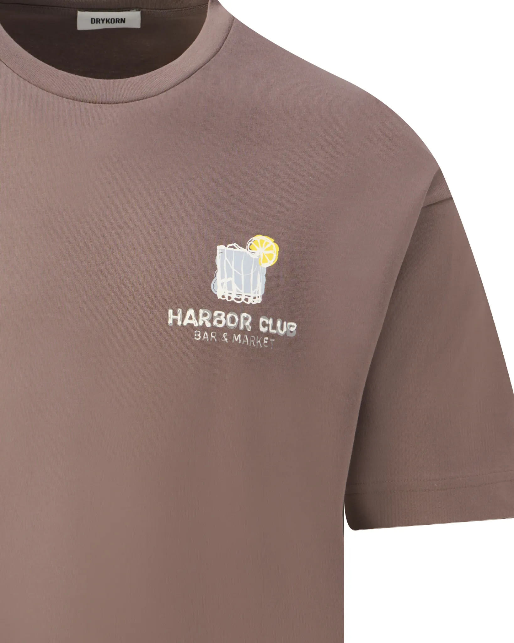 Drykorn Kayro T-shirt Bruin 108768-001-L