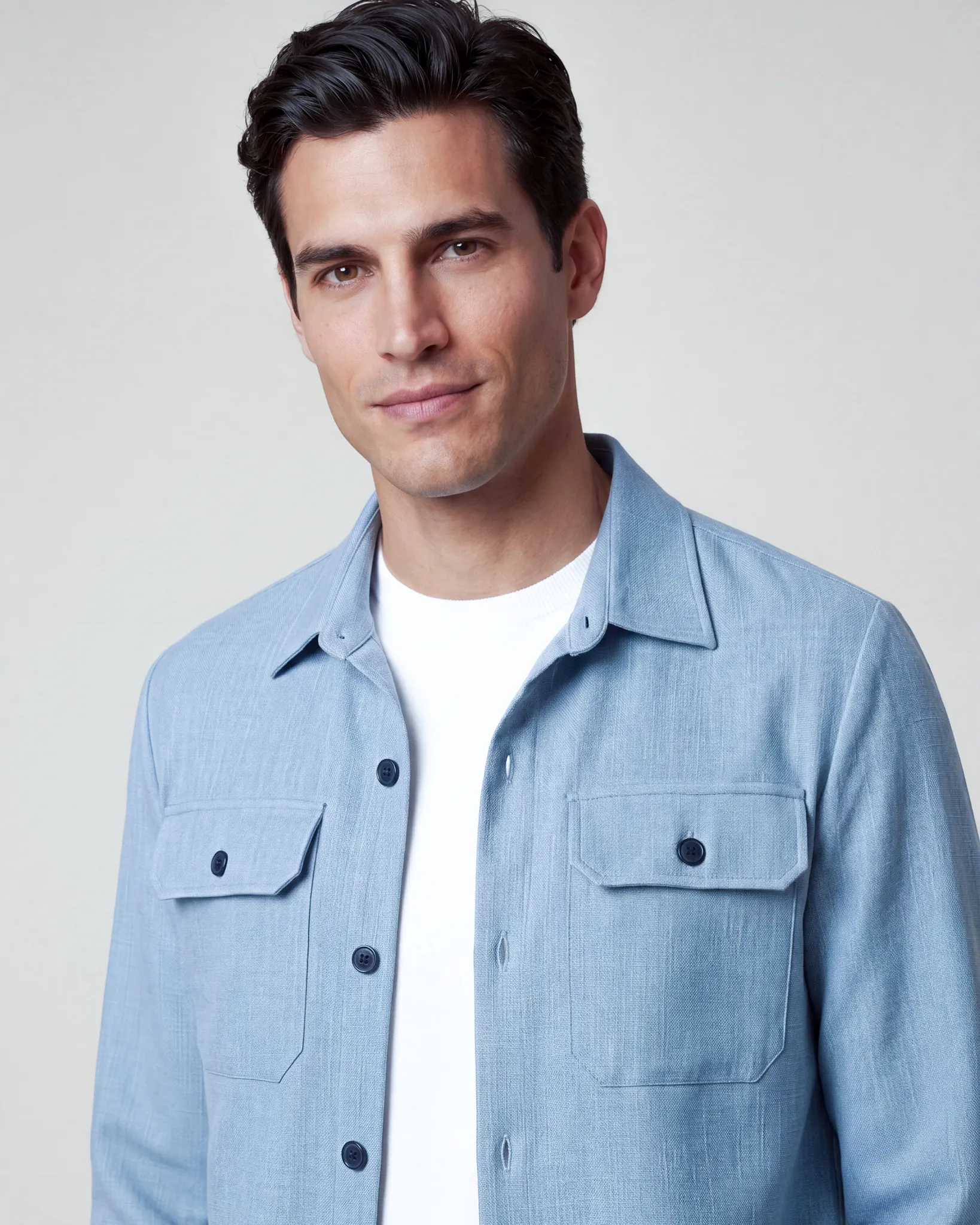 Cavallaro Perizzo Overshirt Licht blauw 108799-001-L
