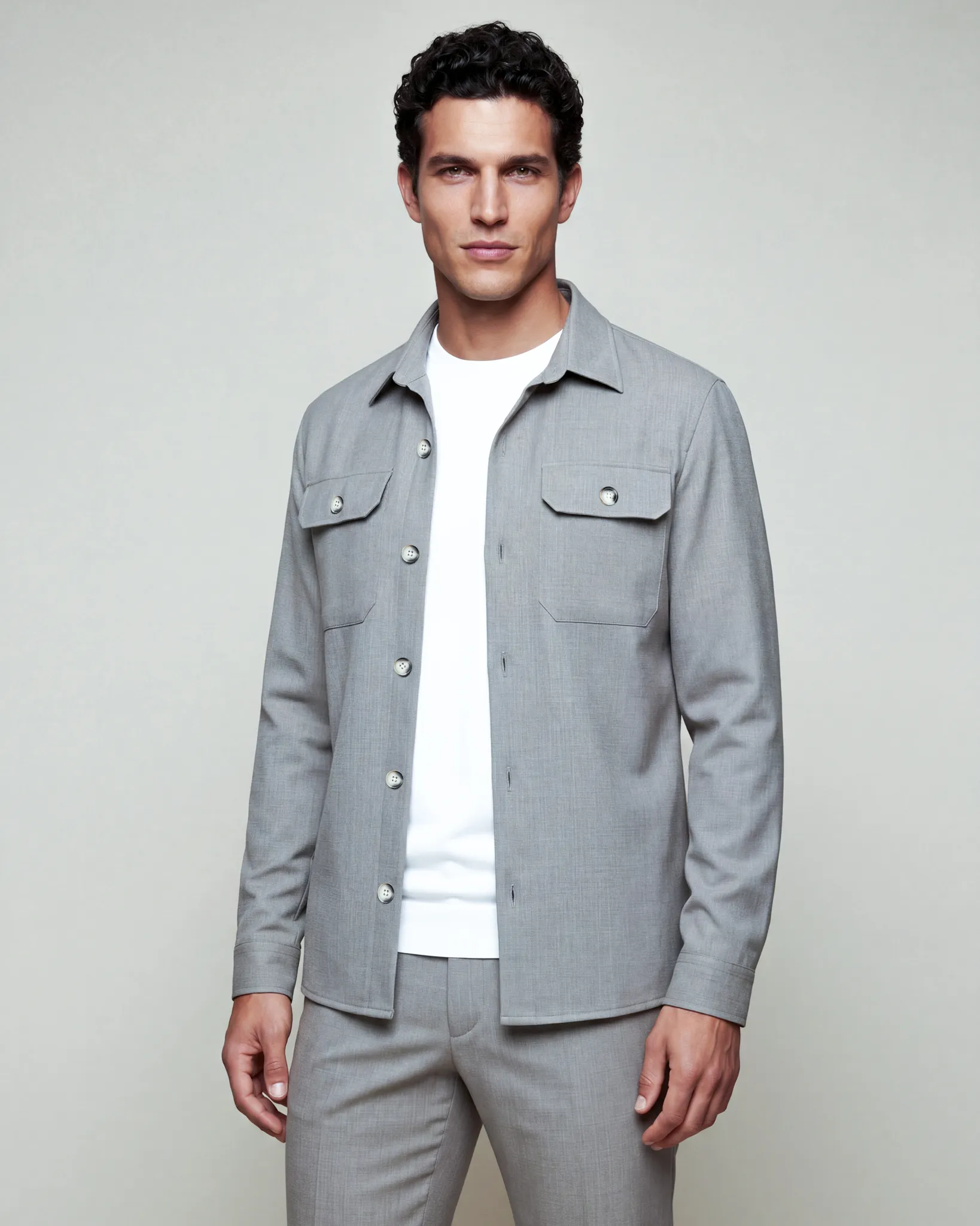 Cavallaro Perizzo Overshirt Bruin 108801-001-L