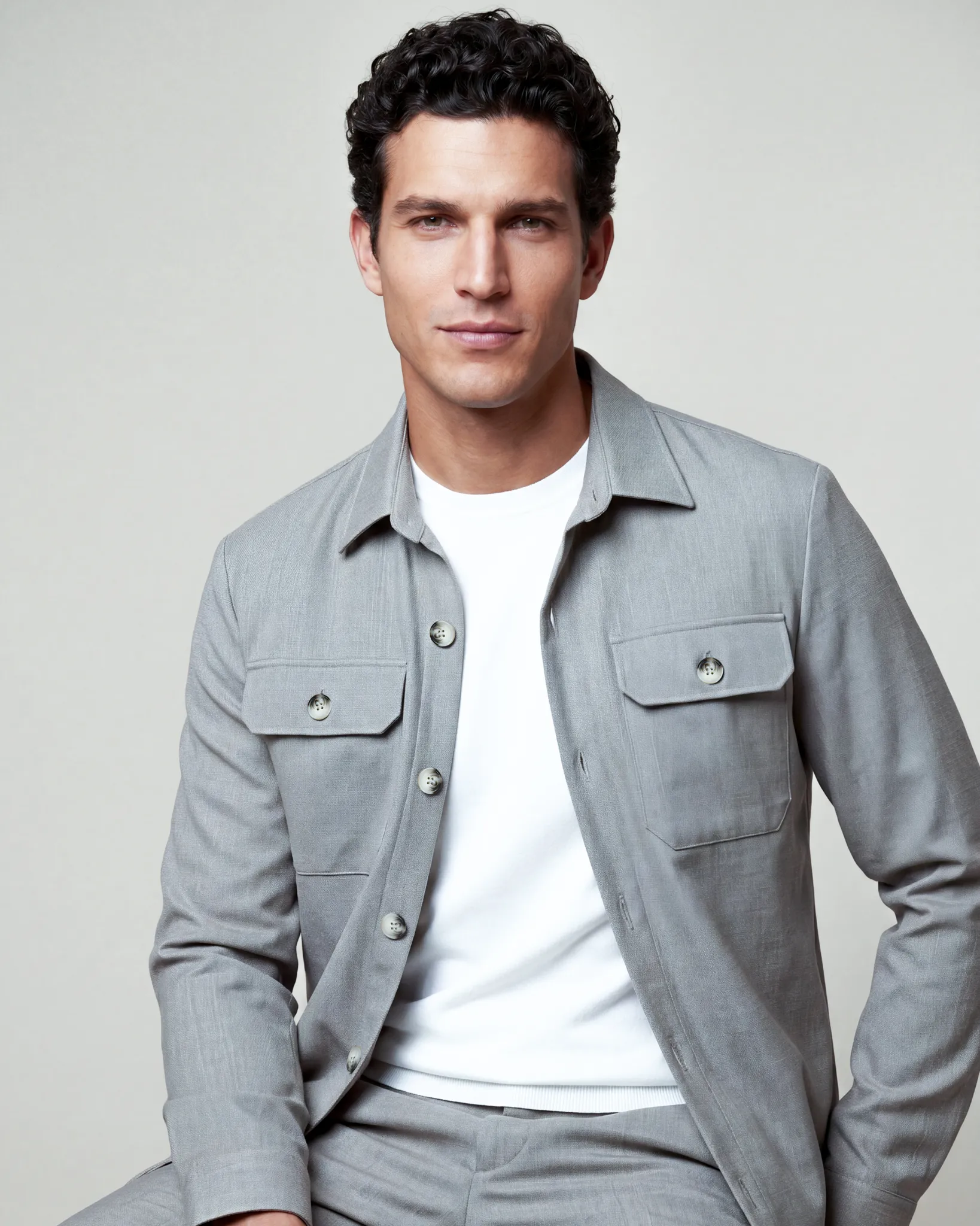 Cavallaro Perizzo Overshirt Bruin 108801-001-L