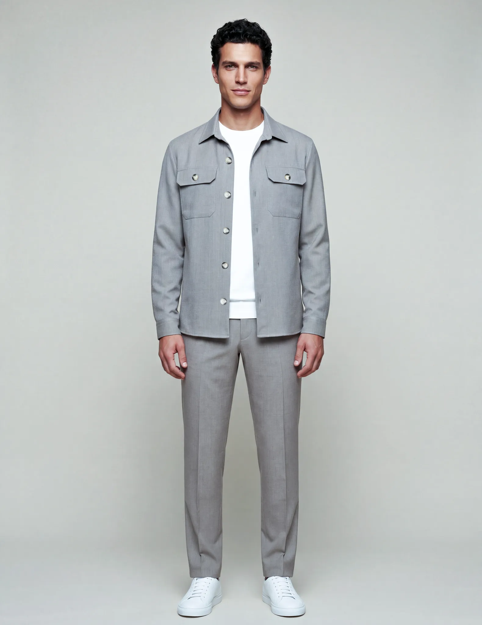 Cavallaro Perizzo Overshirt Bruin 108801-001-L