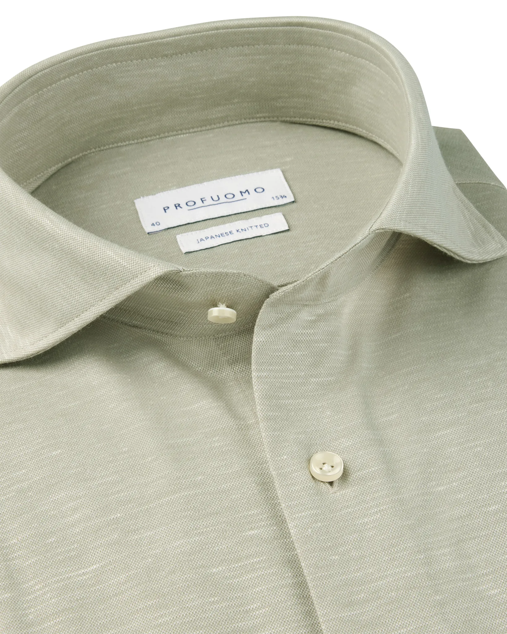 Profuomo Japanese Linnen Overhemd Beige 108874-001-39