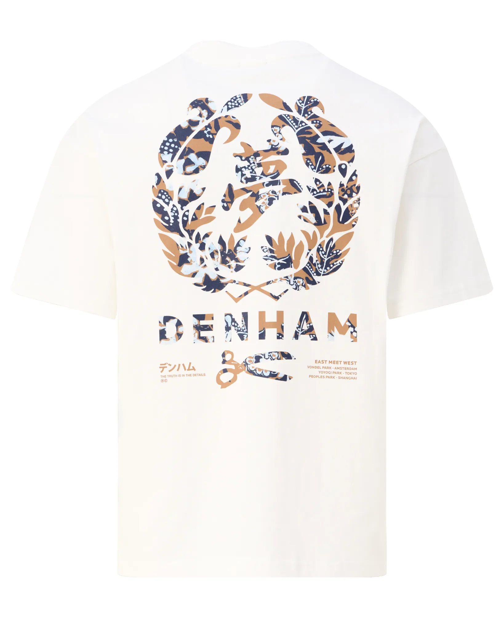 Denham T-shirt Wit 108962-001-L