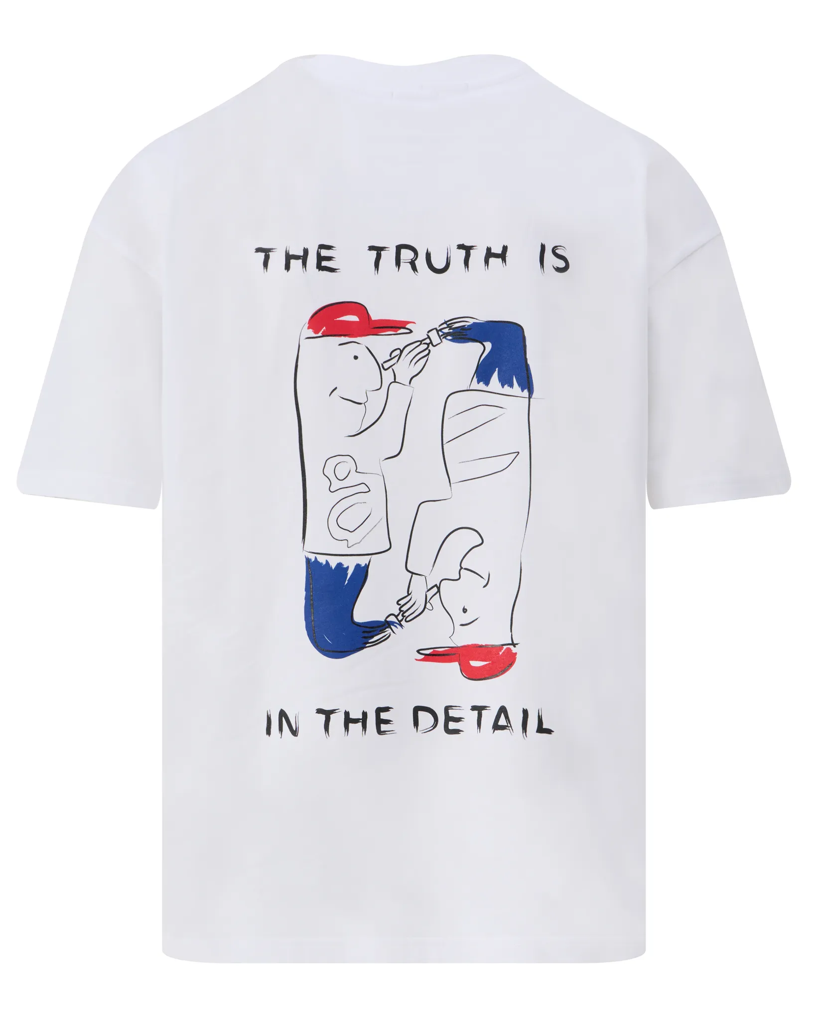 Denham T-shirt Korte mouw Wit 108967-001-L