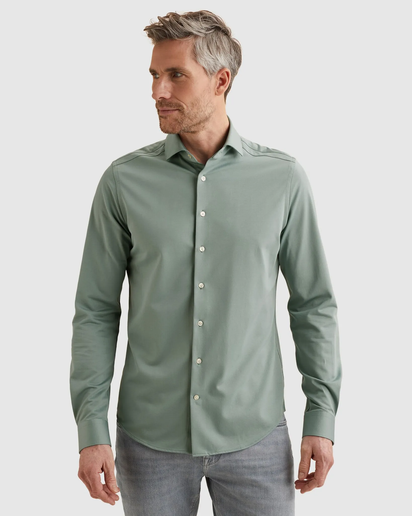 Vanguard Casual Overhemd LM Wit 108986-001-L