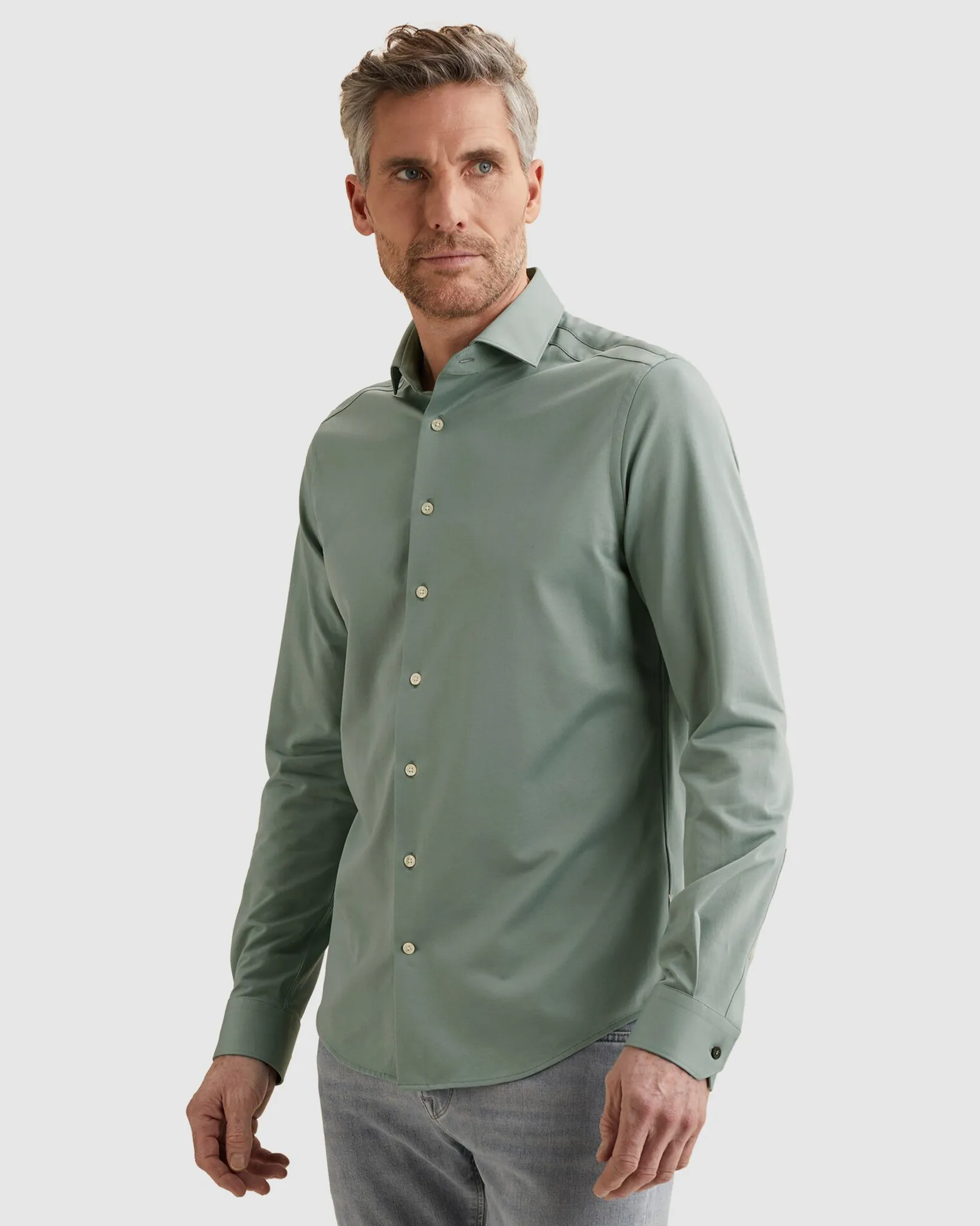 Vanguard Casual Overhemd LM Wit 108986-001-L