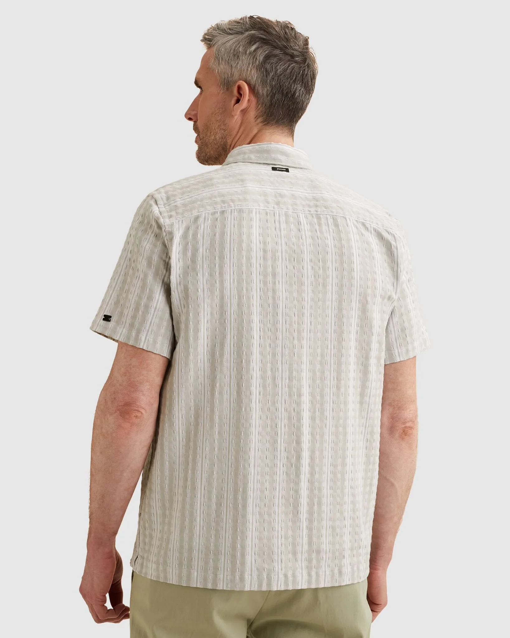 Vanguard Casual Overhemd KM Bruin 109020-001-L