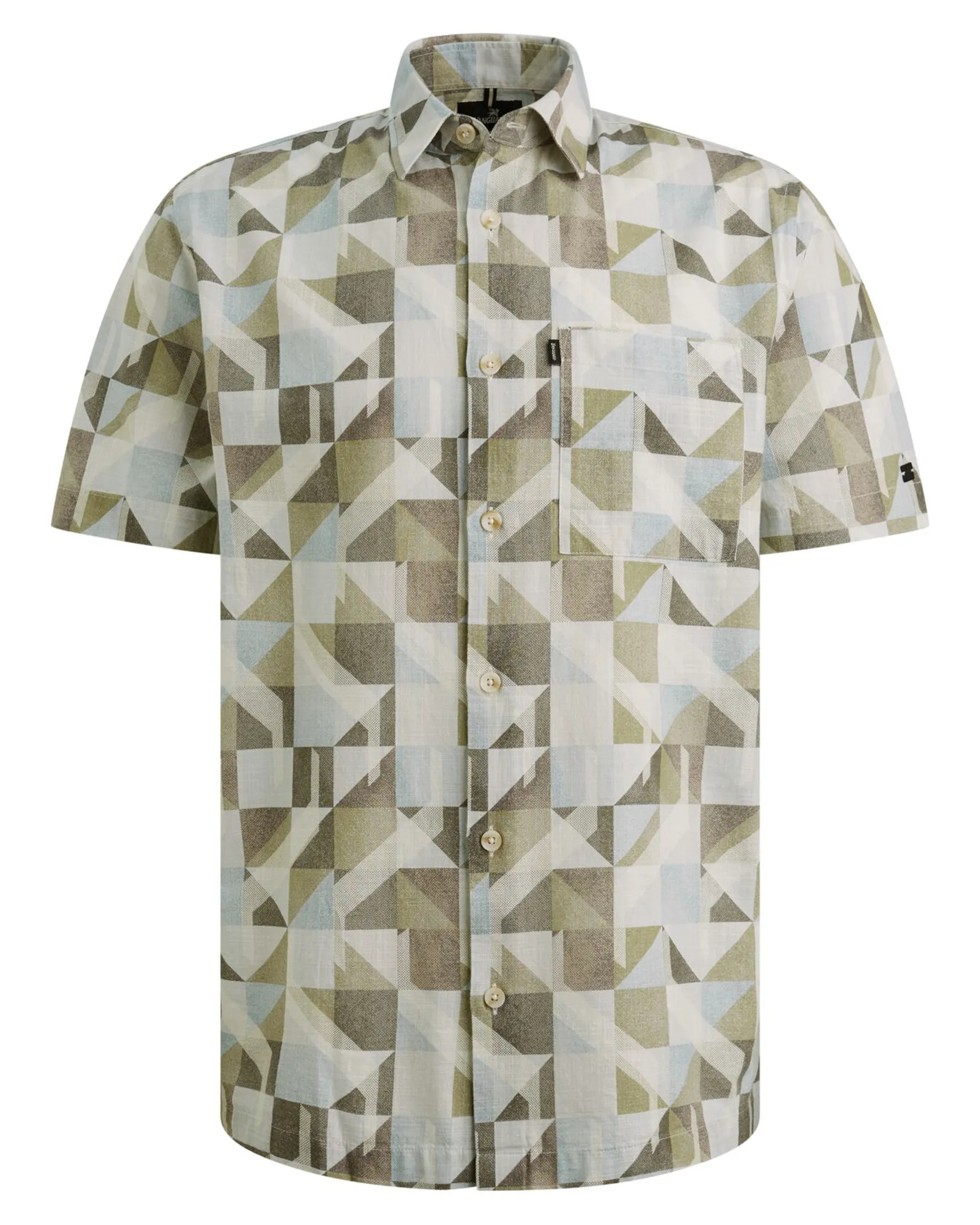 Vanguard Casual Overhemd KM Ecru 109021-001-L