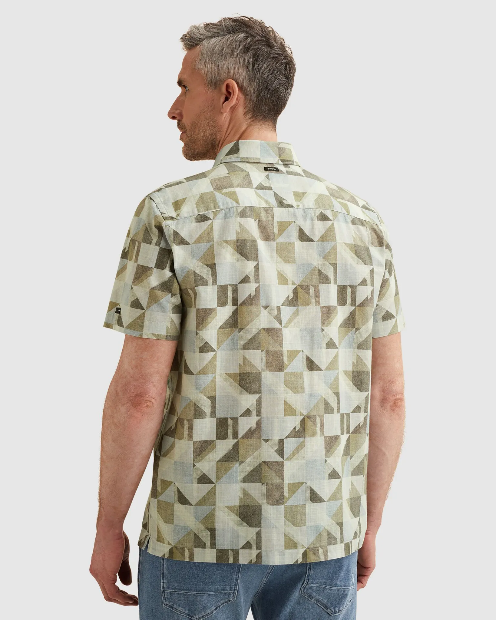 Vanguard Casual Overhemd KM Ecru 109021-001-L