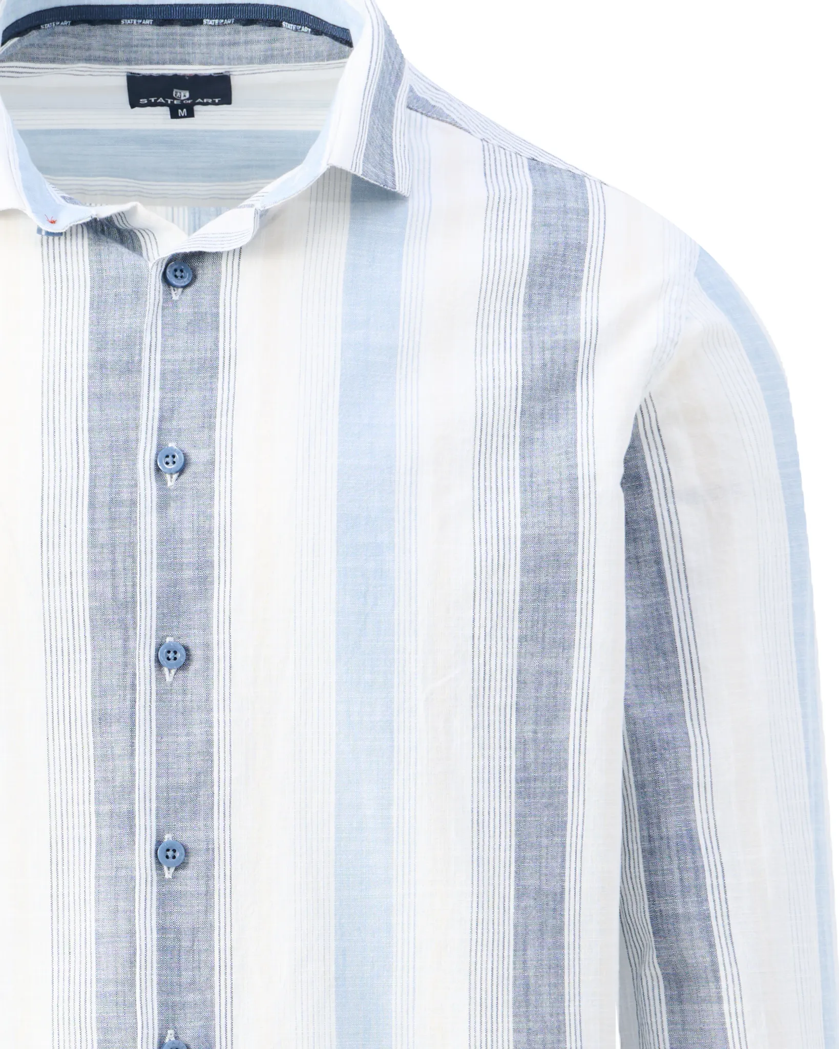 State of Art Casual Overhemd LM Blauw 109066-001-L