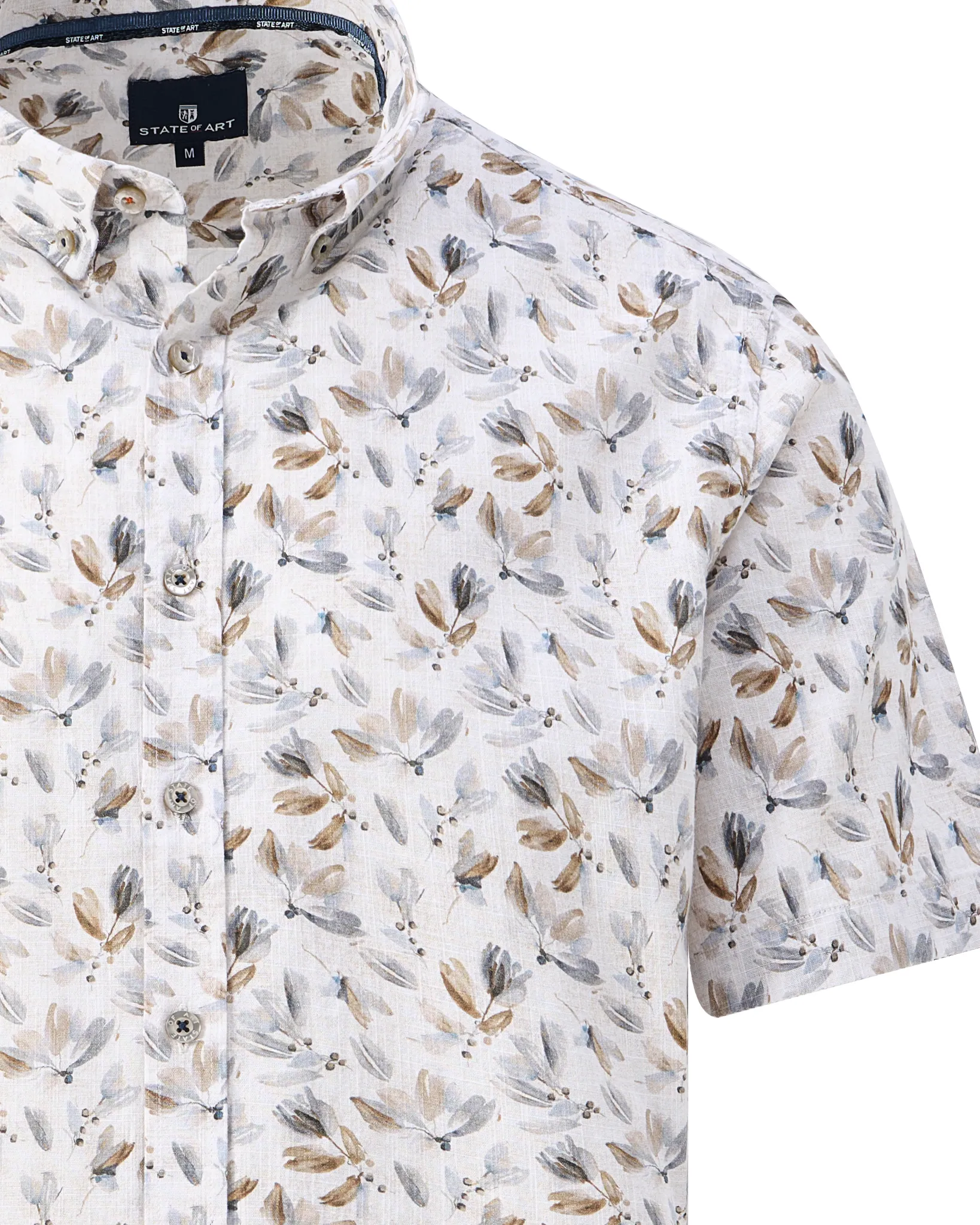 State of Art Casual Overhemd KM Blauw 109071-001-L