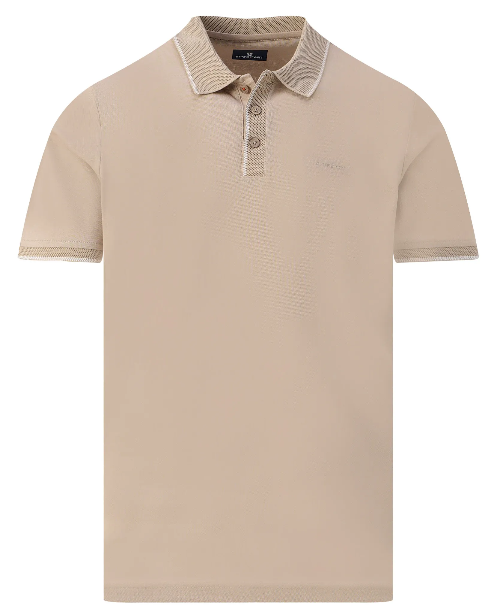 State of Art Polo Korte mouw Beige 109084-001-4XL