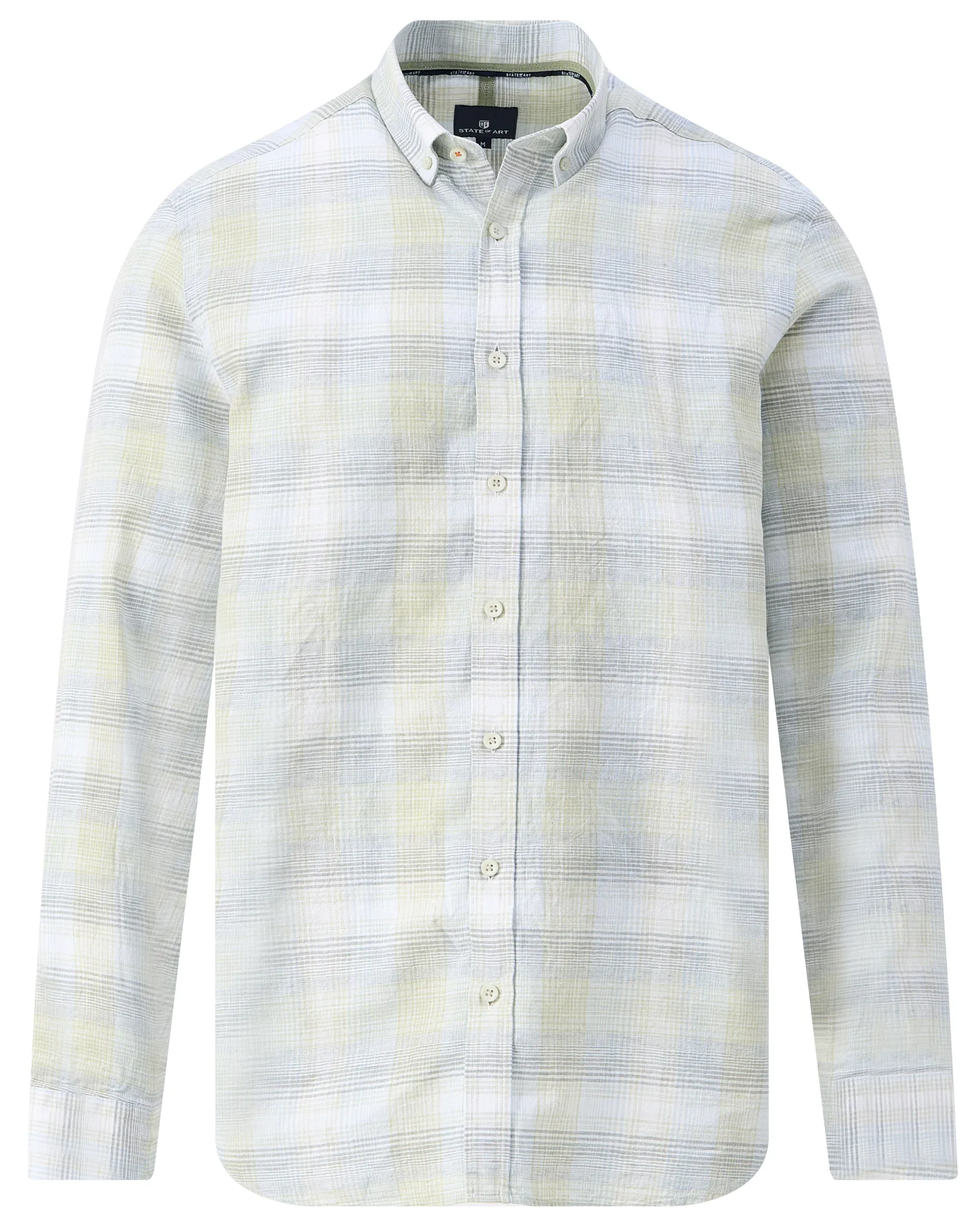 State of Art Casual Overhemd LM Licht groen 109090-001-L