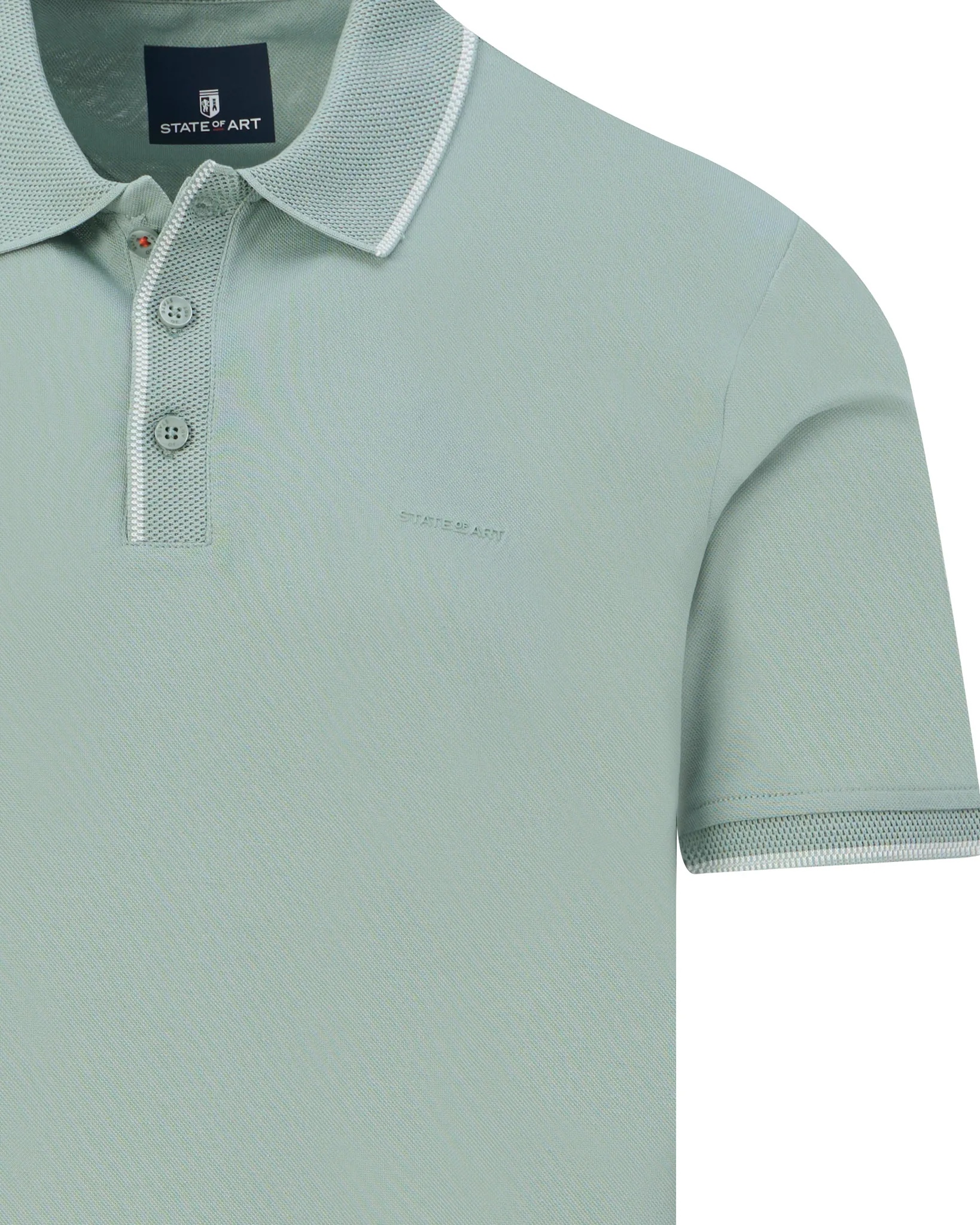 State of Art Polo Korte mouw Groen 109096-001-L