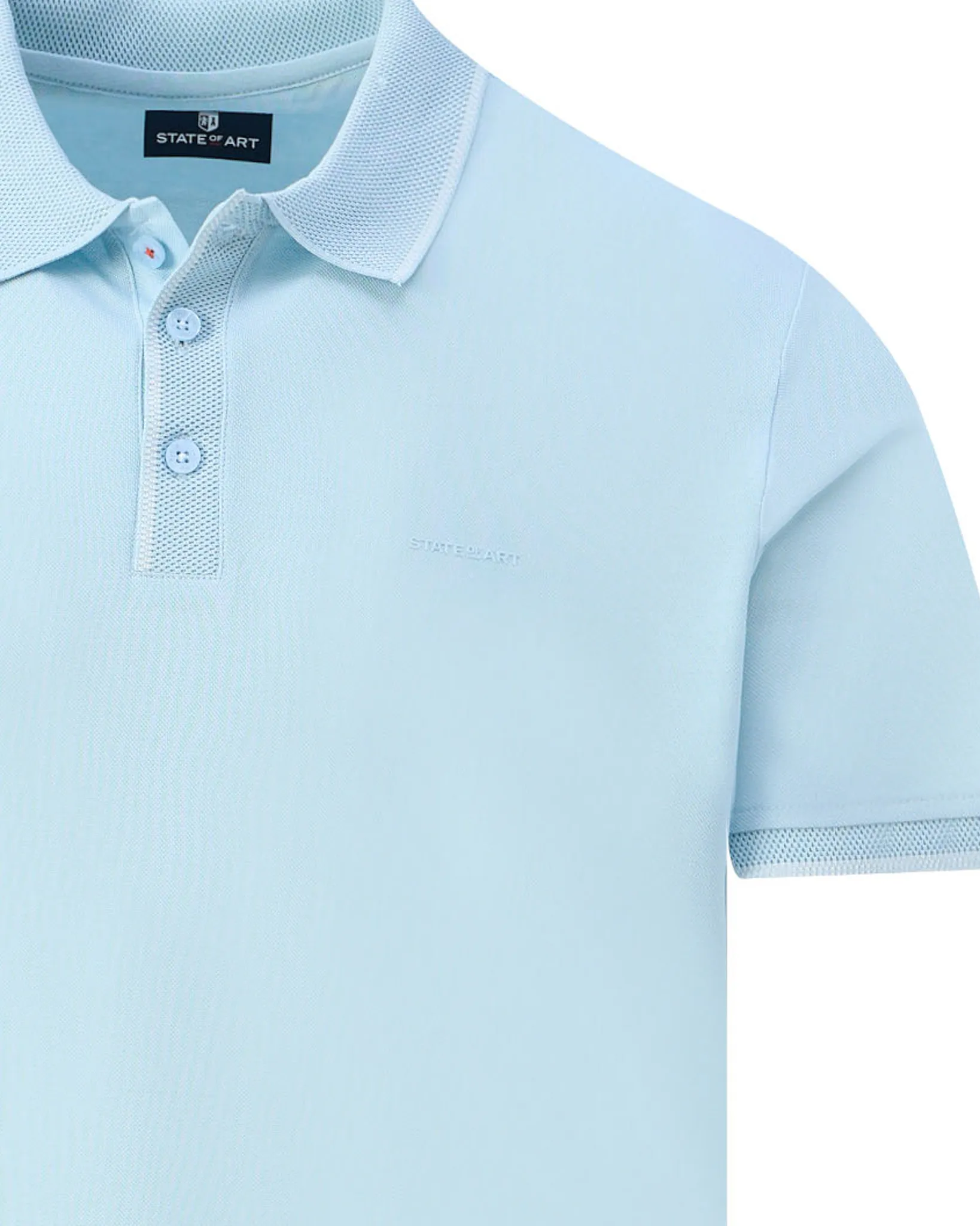 State of Art Polo Korte mouw Licht blauw 109105-001-4XL