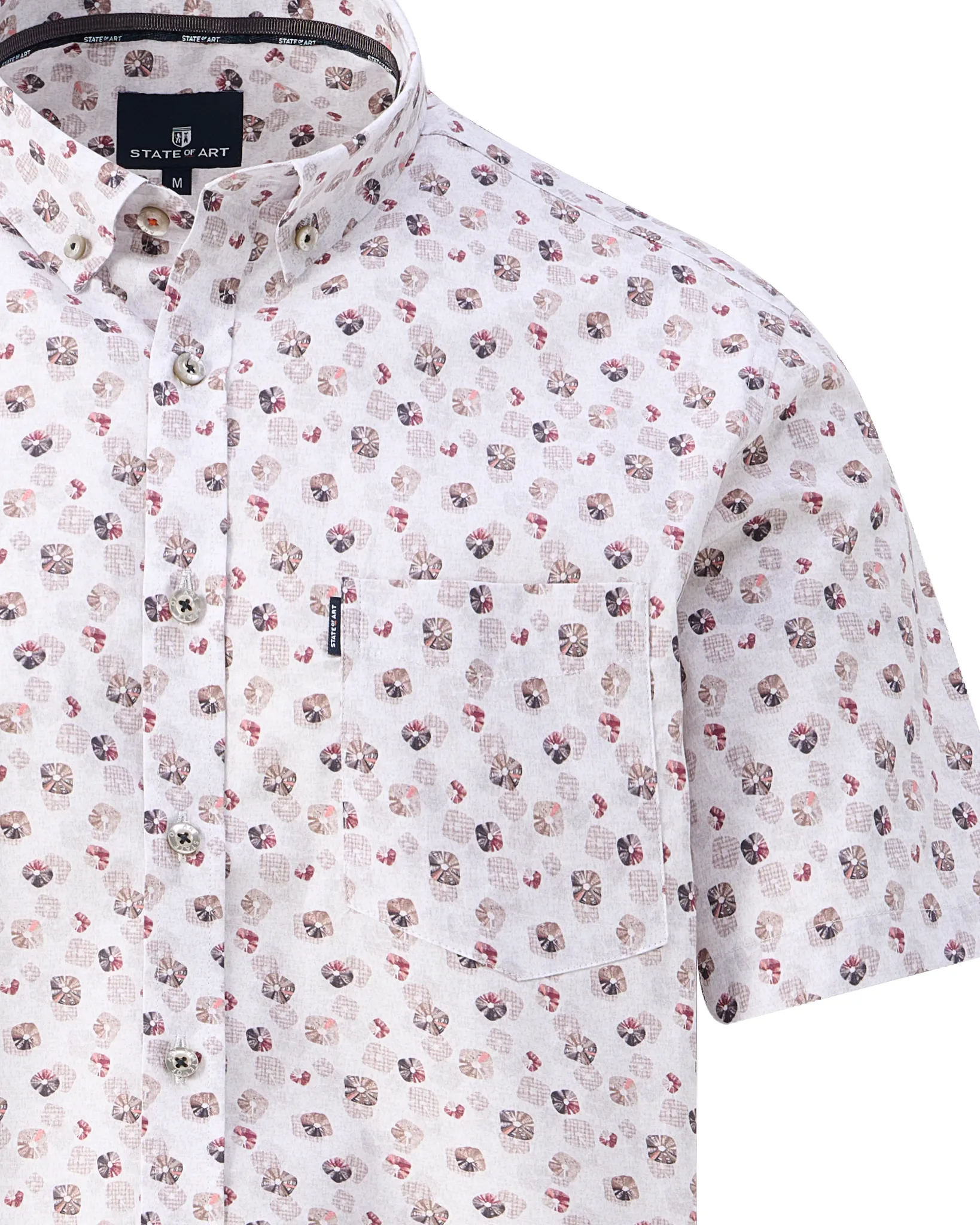 State of Art Casual Overhemd KM Roze 109110-001-L