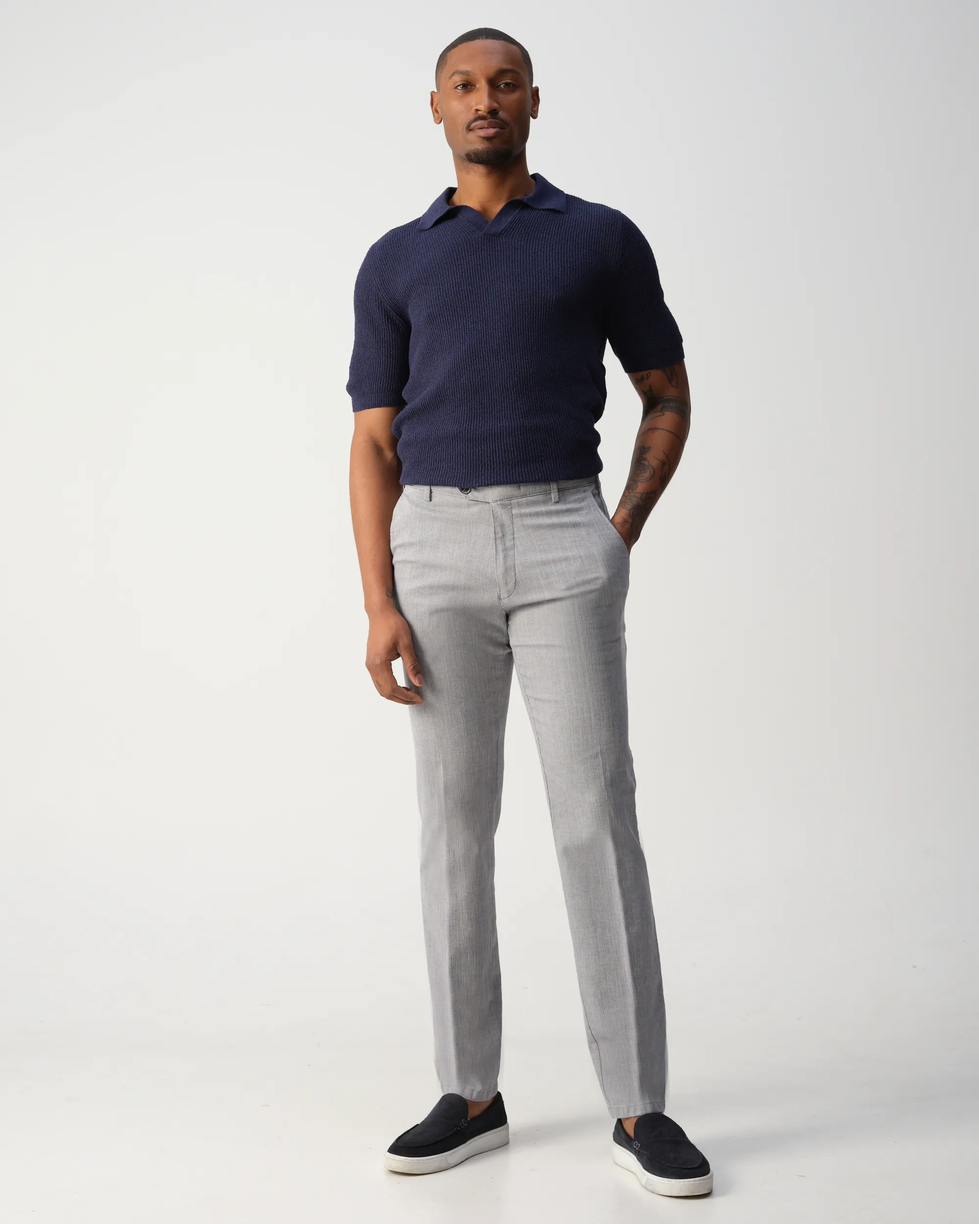 Meyer Bonn Pantalon Grijs 109154-001-24