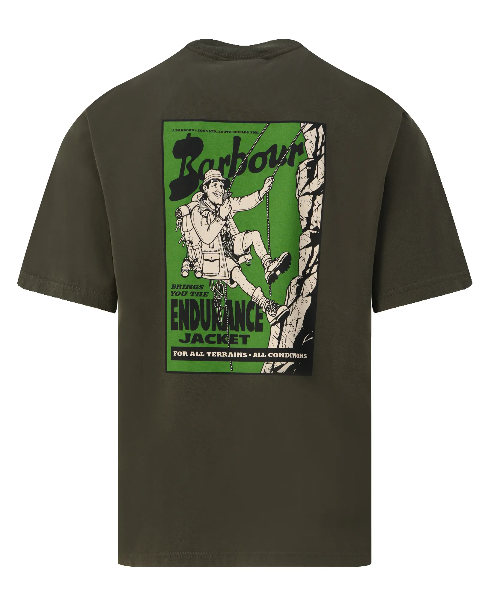 Barbour T-shirt Korte mouw Groen 109196-001-L