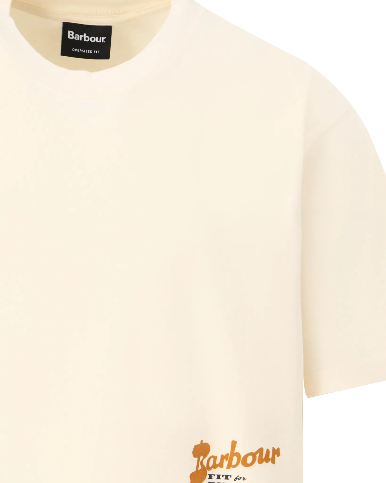 Barbour T-shirt Korte mouw Ecru 109197-001-L