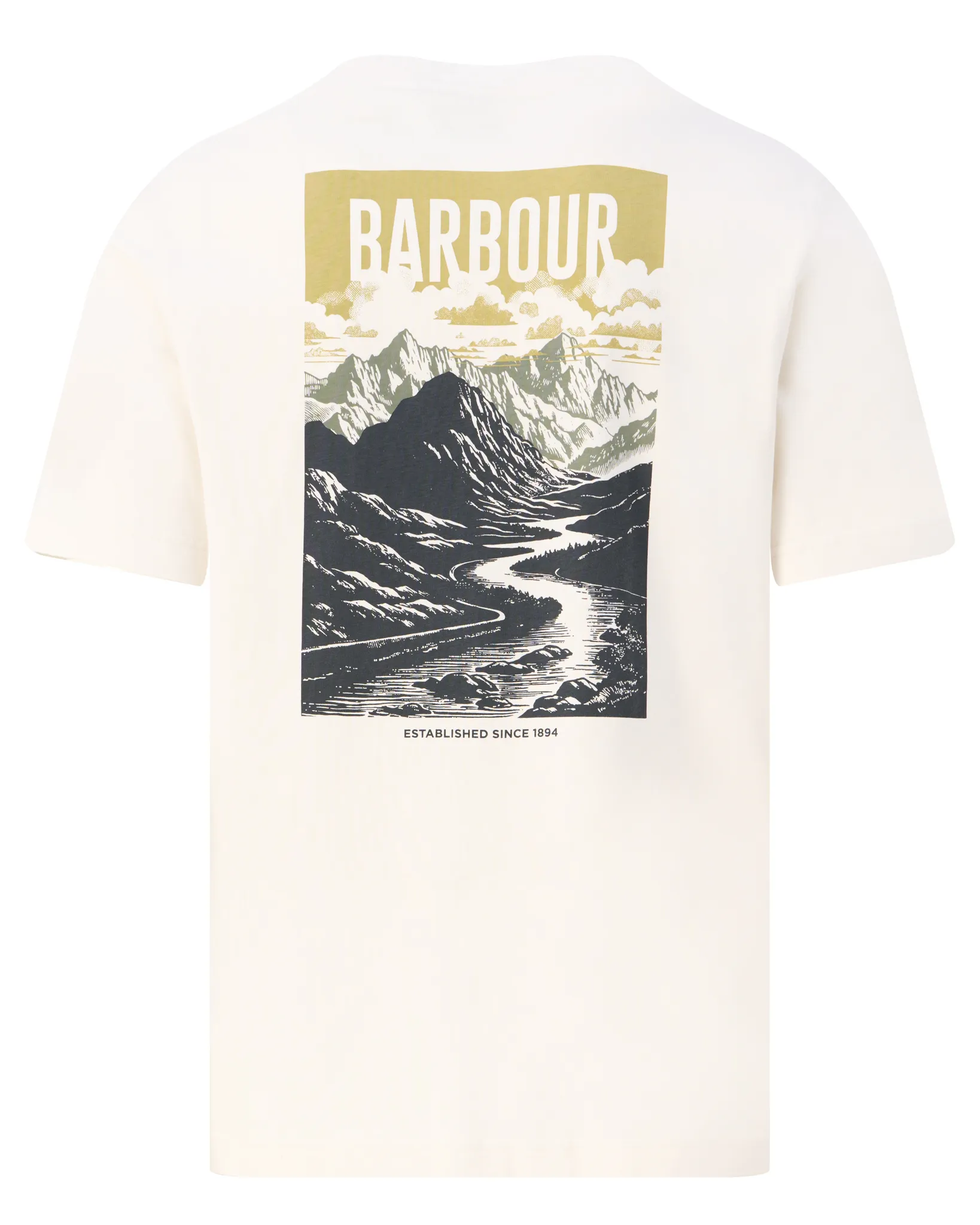 Barbour T-shirt Korte mouw Ecru 109199-001-L