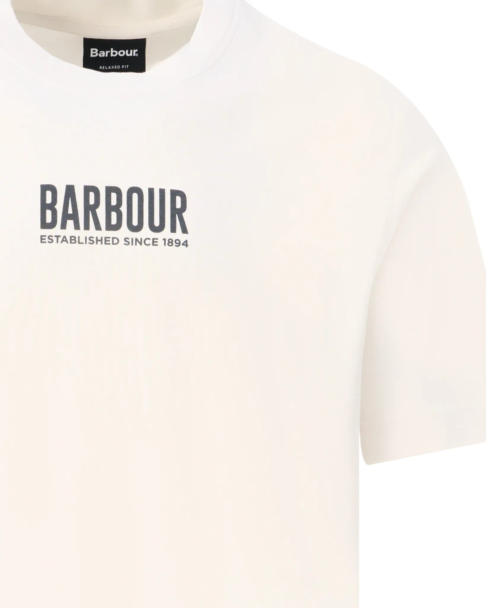 Barbour T-shirt Korte mouw Ecru 109199-001-L
