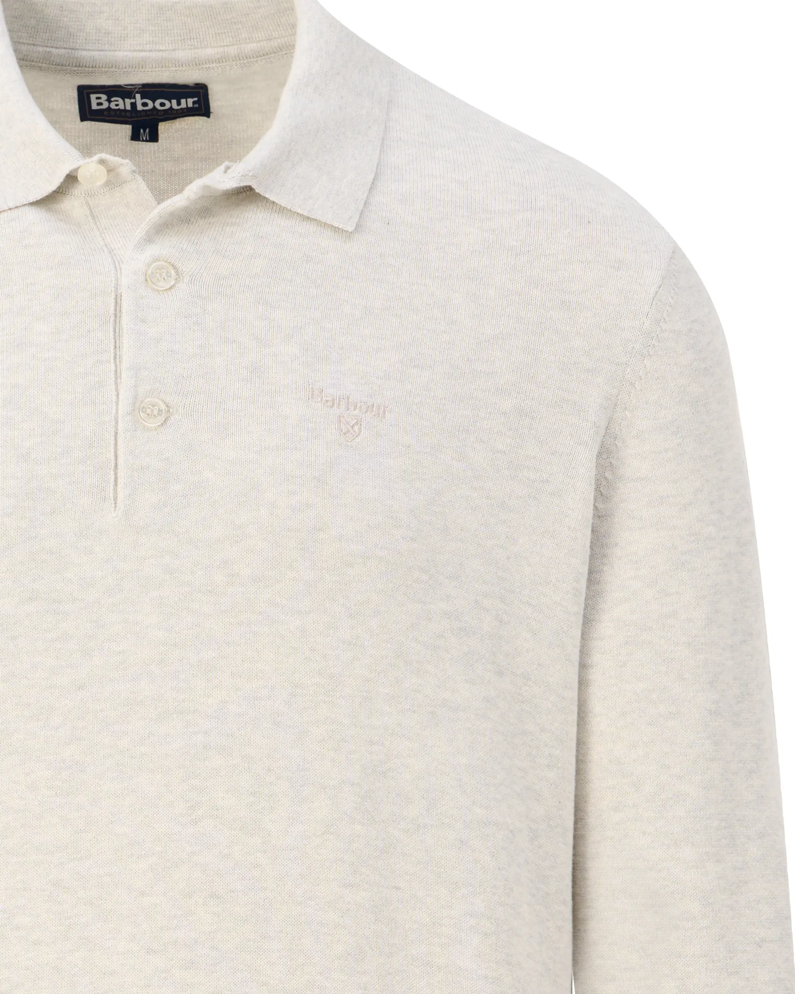 Barbour Polo Ecru 109213-001-L