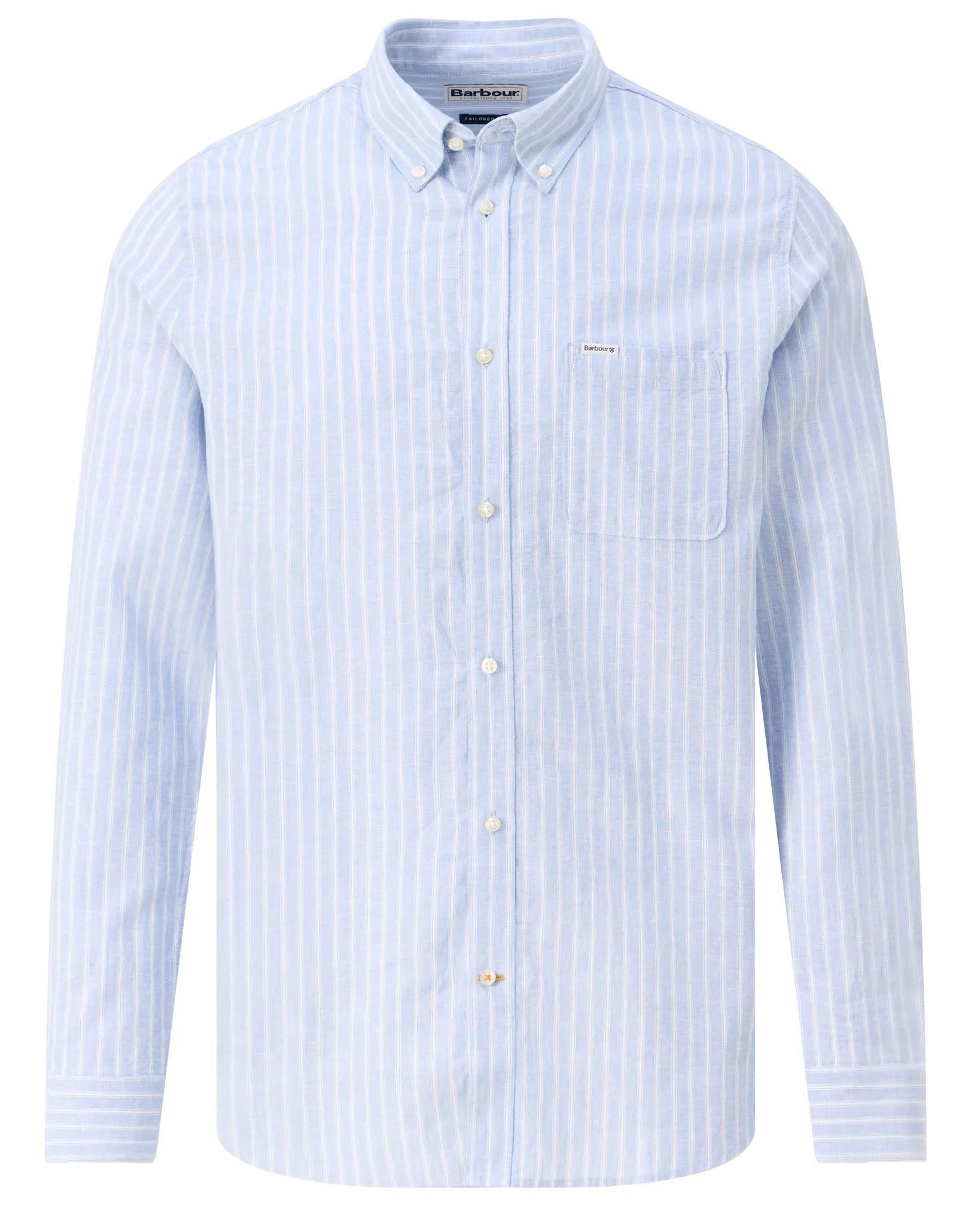 Barbour Casual Overhemd LM Licht blauw 109217-001-L