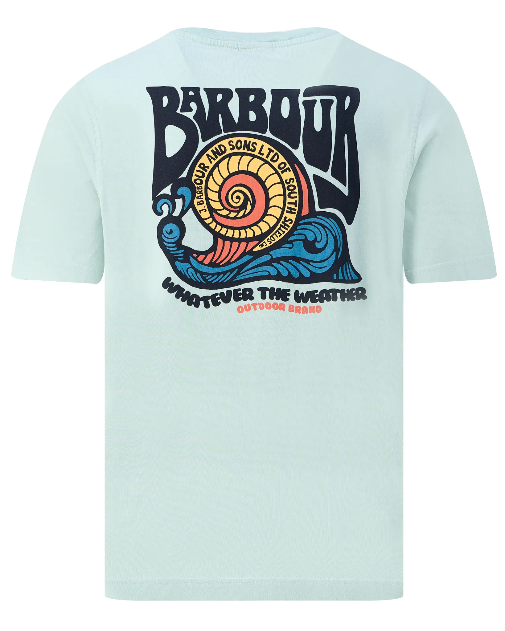 Barbour T-shirt  Licht blauw 109234-001-L