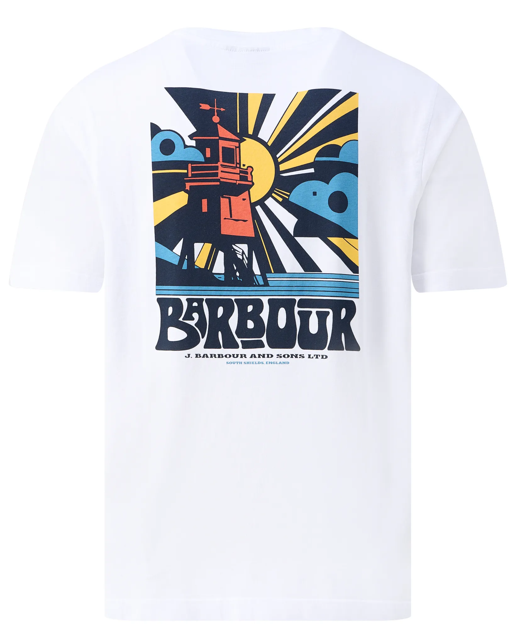 Barbour T-shirt  Wit 109235-001-L