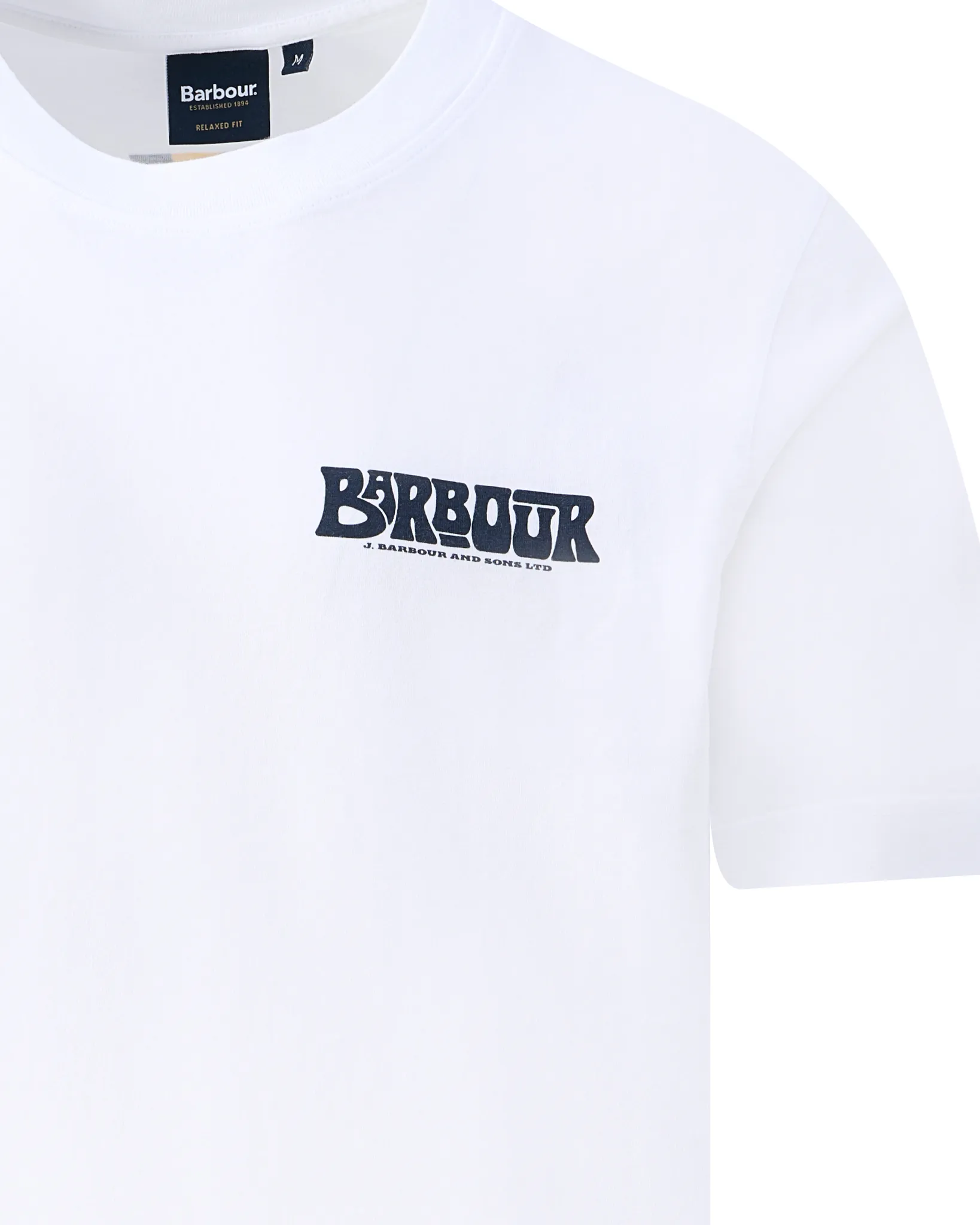 Barbour T-shirt  Wit 109235-001-L