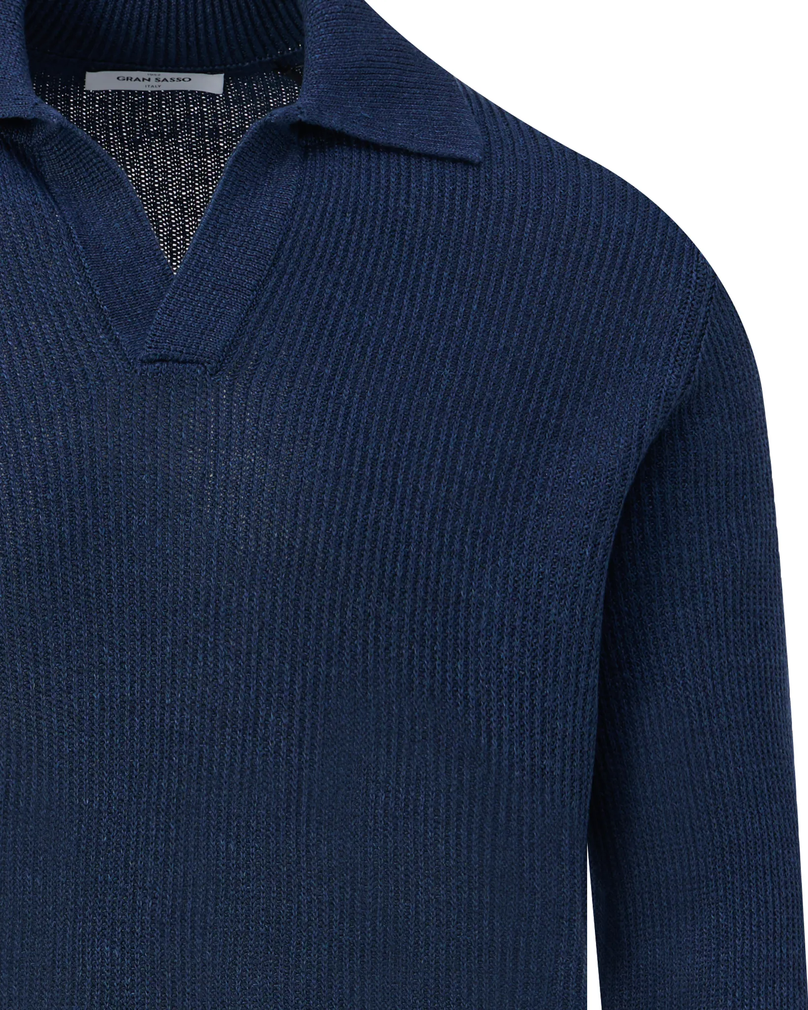 Gran Sasso Polo Lange mouw Donker blauw 109240-001-48