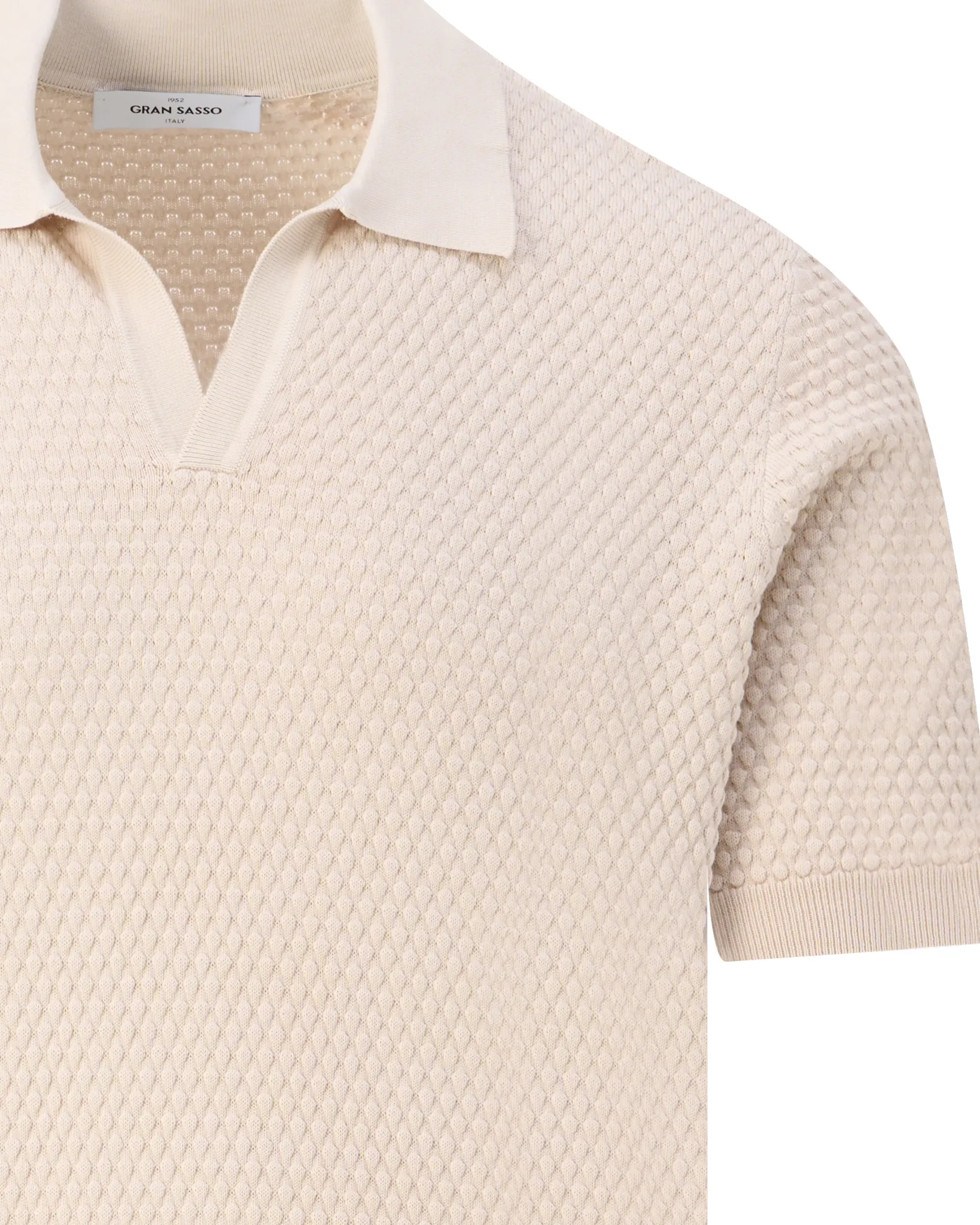 Gran Sasso Polo Korte mouw Beige 109250-001-48