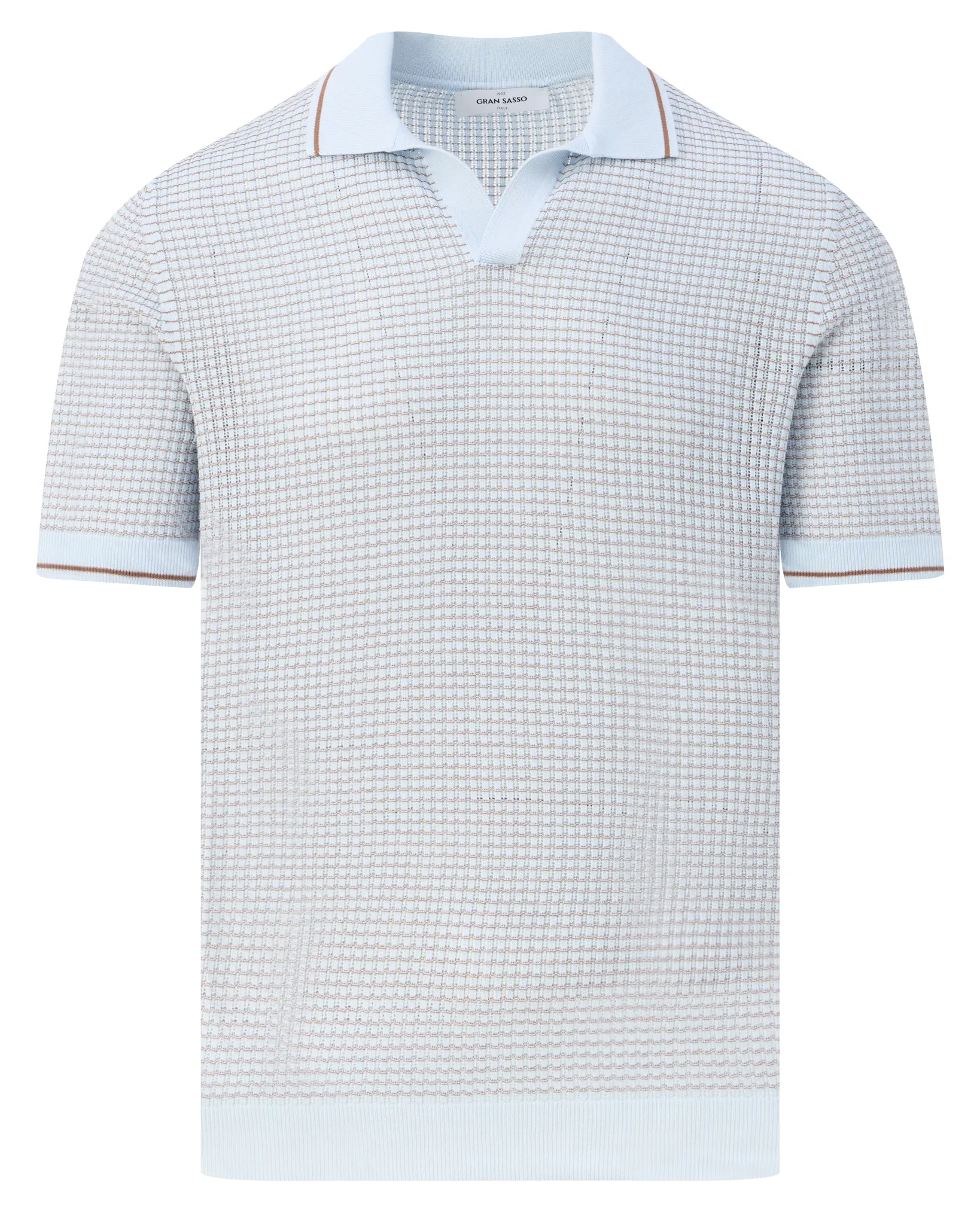 Gran Sasso Polo Licht blauw 109262-001-48