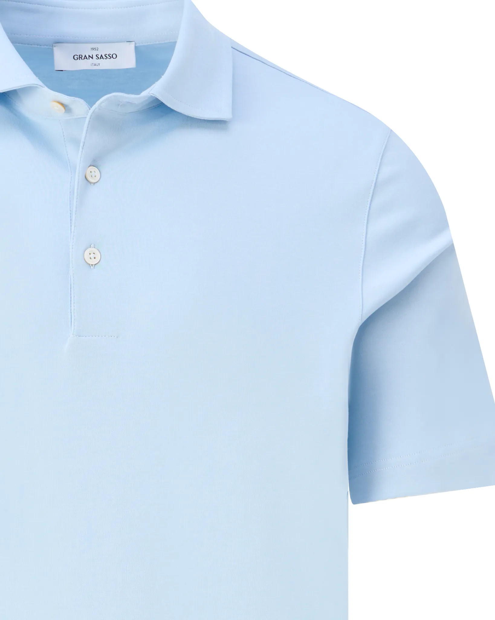 Gran Sasso Polo Korte mouw Licht blauw 109265-001-48