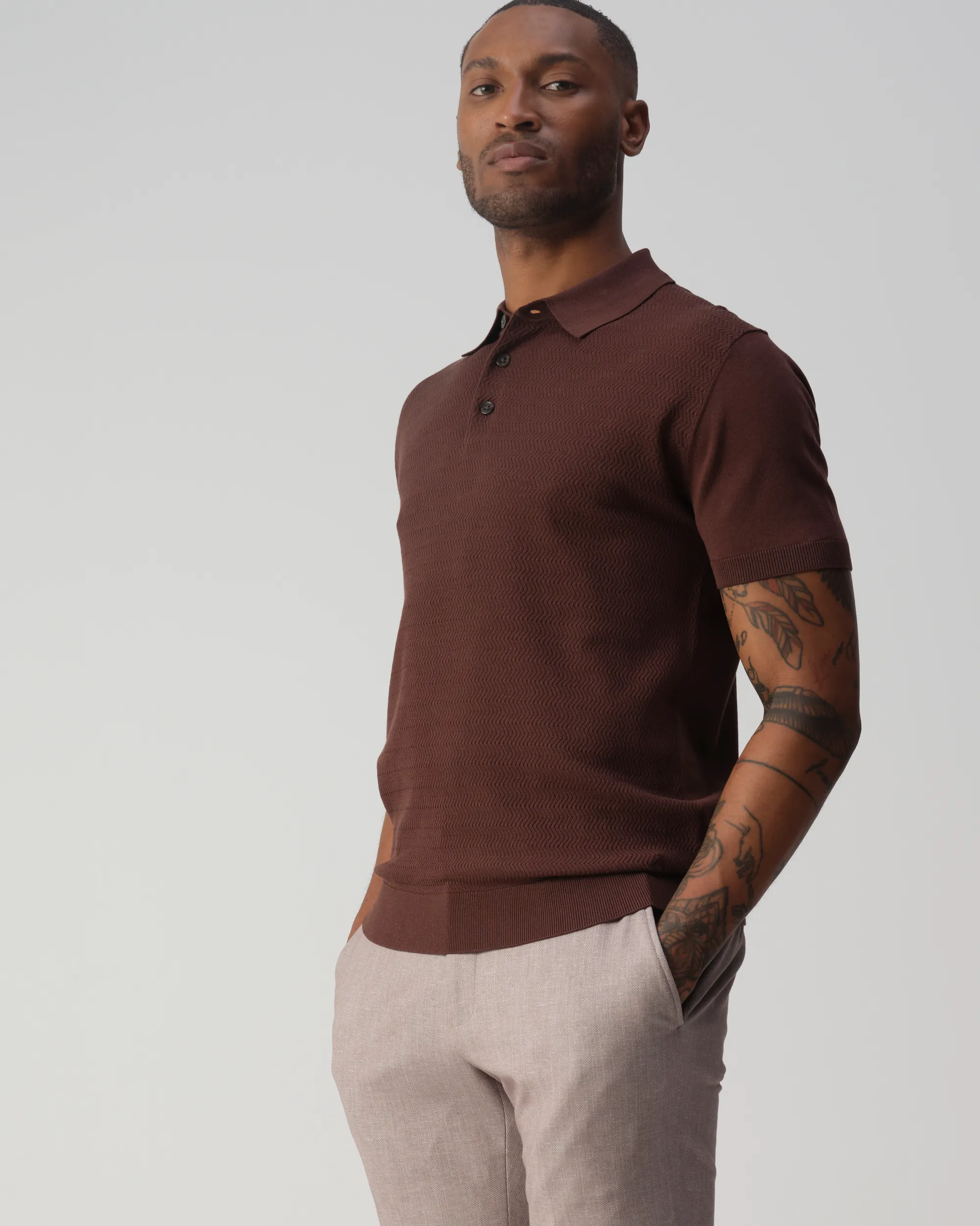 Vesper Luton Polo Dark brown 109270-002-L