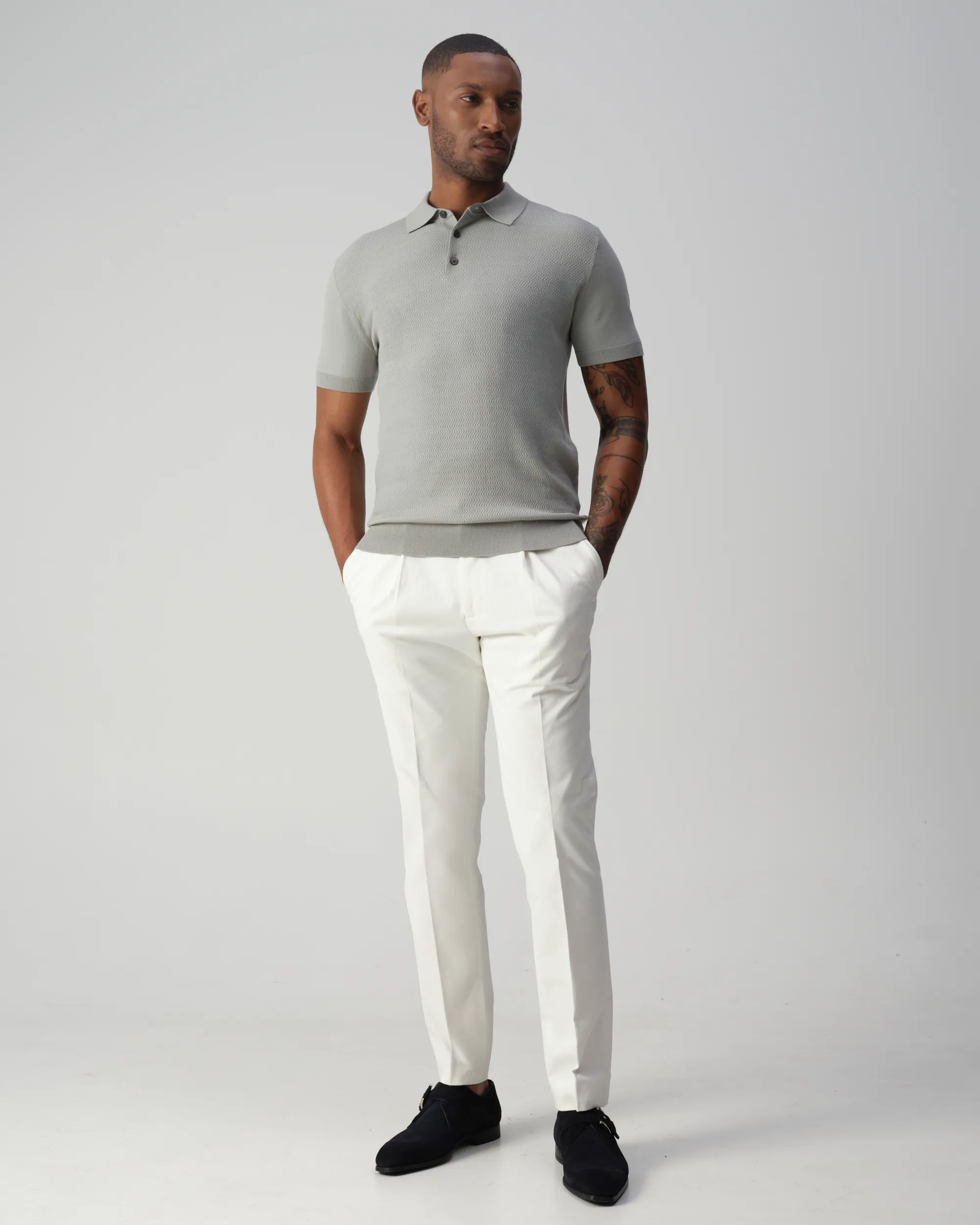 Vesper Luton Polo Sage grey green 109270-003-L