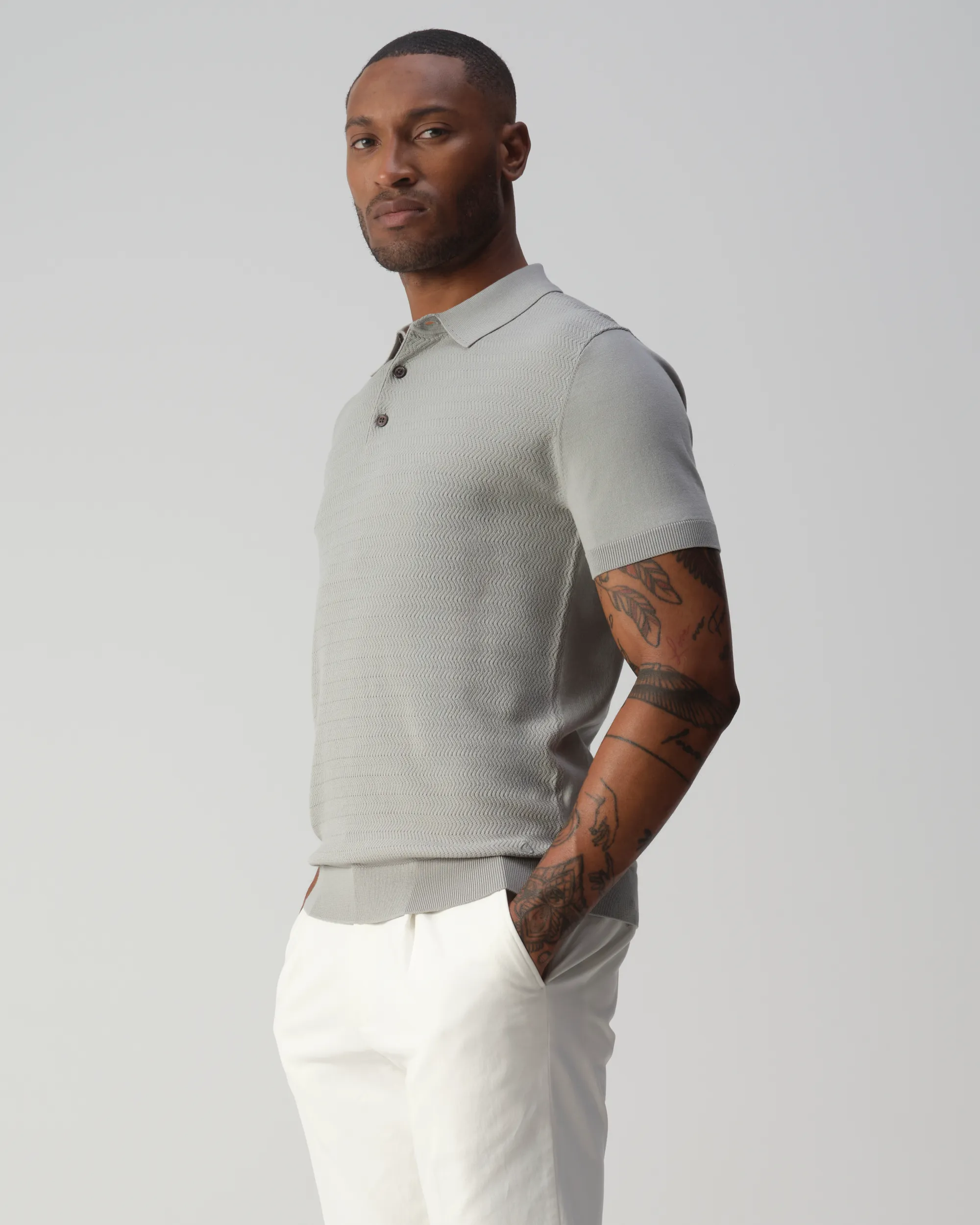 Vesper Luton Polo Sage grey green 109270-003-L