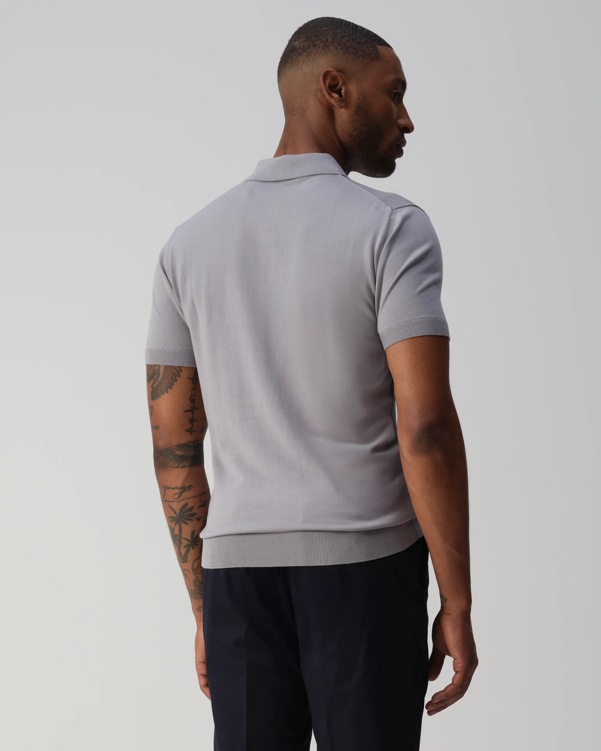 Vesper Luton Polo Grey Blue 109270-004-L