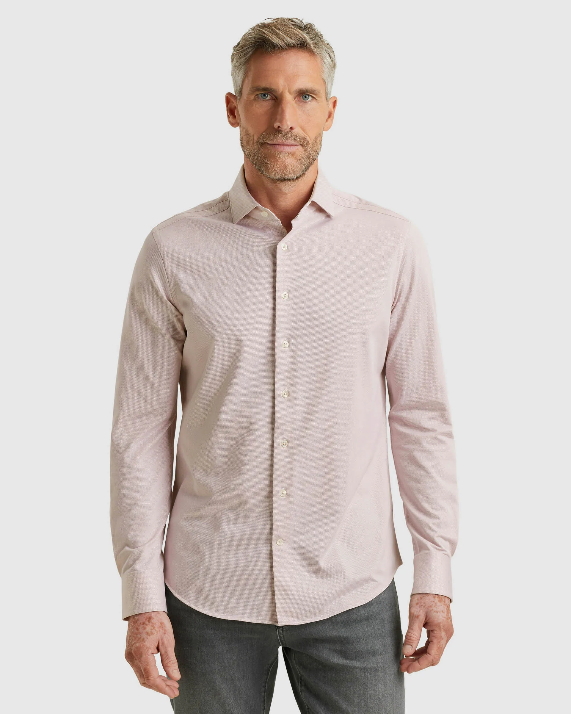 Vanguard Casual Overhemd LM Roze 109311-001-M